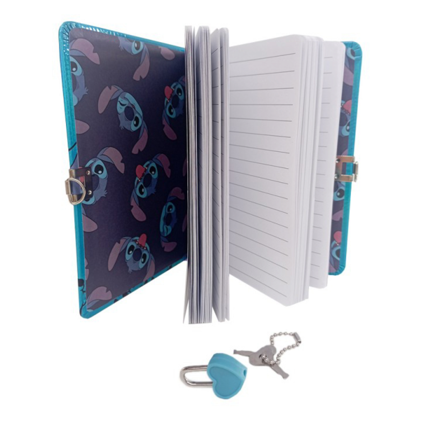 Coffret cadeau carnet secret avec cadenas cœur dans sa boîte cadeau - Stitch - Disney - Cerdá Life's Little Moments J'M T Créa