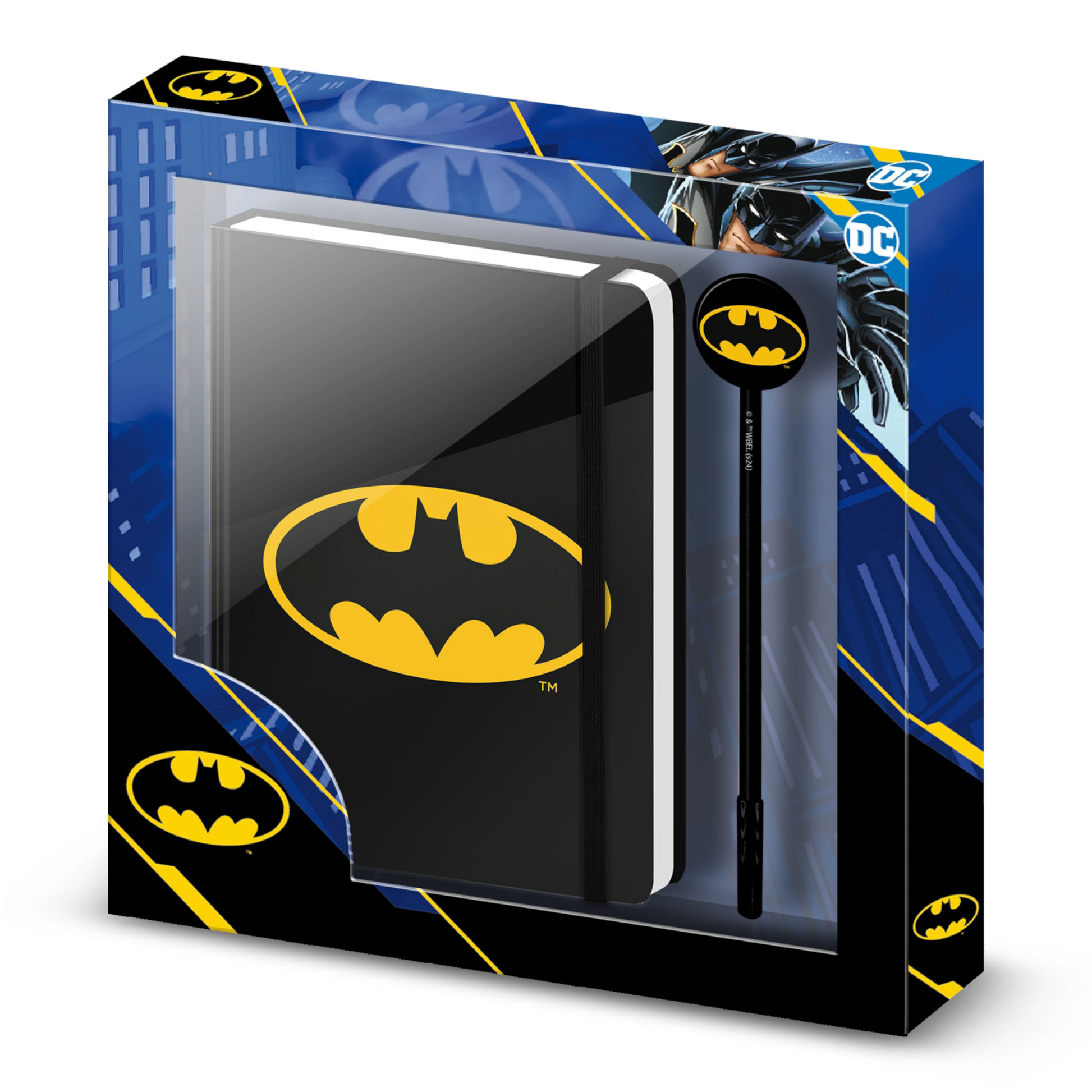 Coffret cadeau - Journal + stylo - Fashion Batman Batsignal - DC - Karactermania J'M T Créa