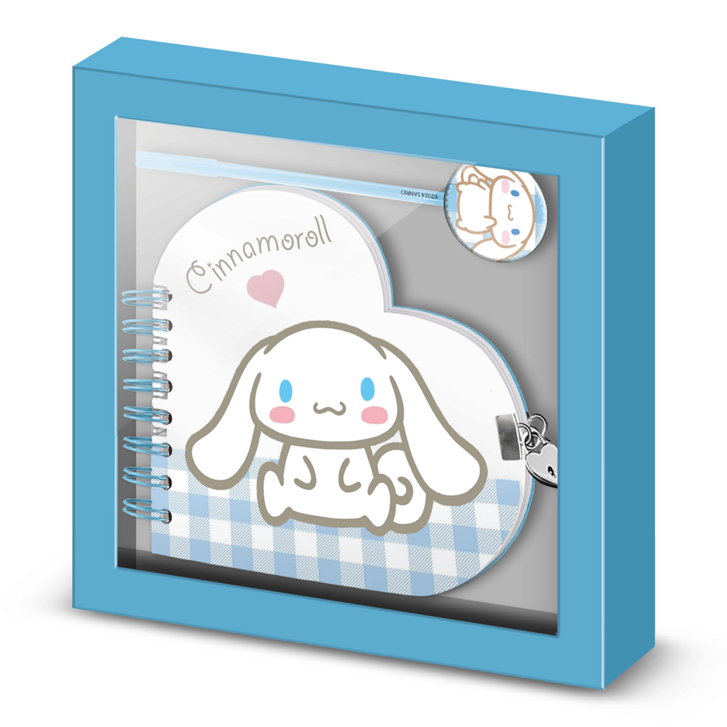 Coffret cadeau - Journal + stylo - Fashion Cinnamoroll Vichy - Sanrio - Karactermania J'M T Créa