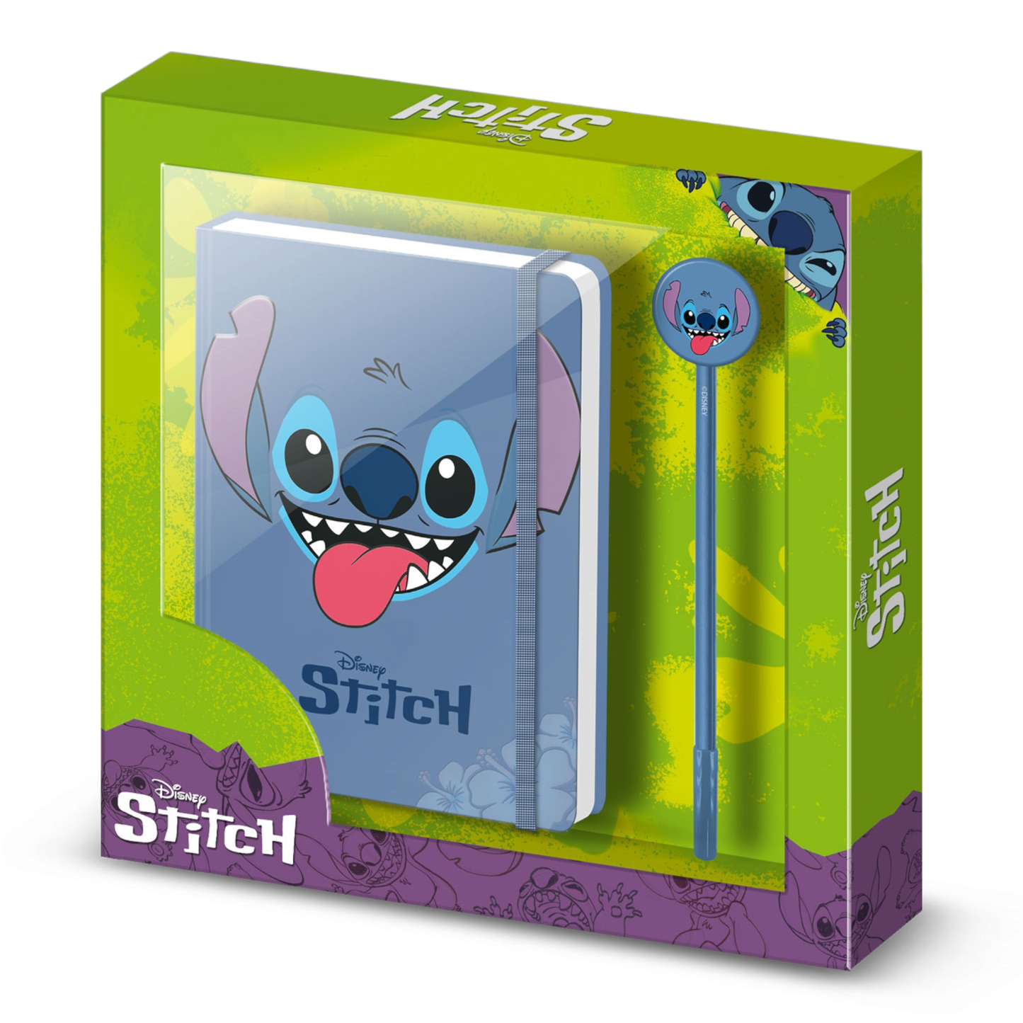 Coffret cadeau - Journal + stylo - Fashion Lilo & Stitch Flowers - Disney - Karactermania J'M T Créa