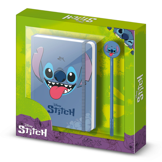 Coffret cadeau - Journal + stylo - Fashion Lilo & Stitch Flowers - Disney - Karactermania J'M T Créa