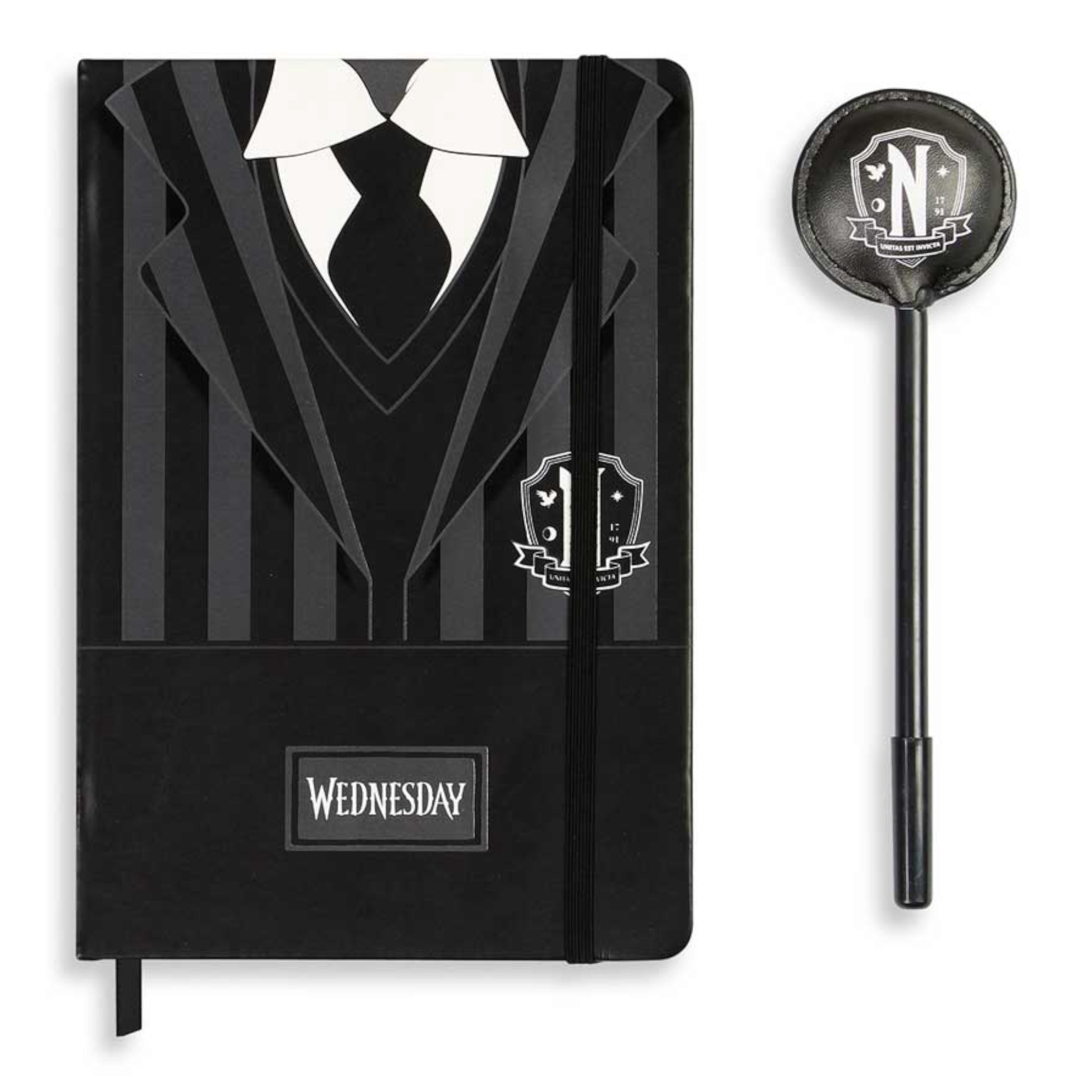 Coffret cadeau - Journal + stylo - Fashion Mercredi Uniform - Wednesday - Karactermania J'M T Créa