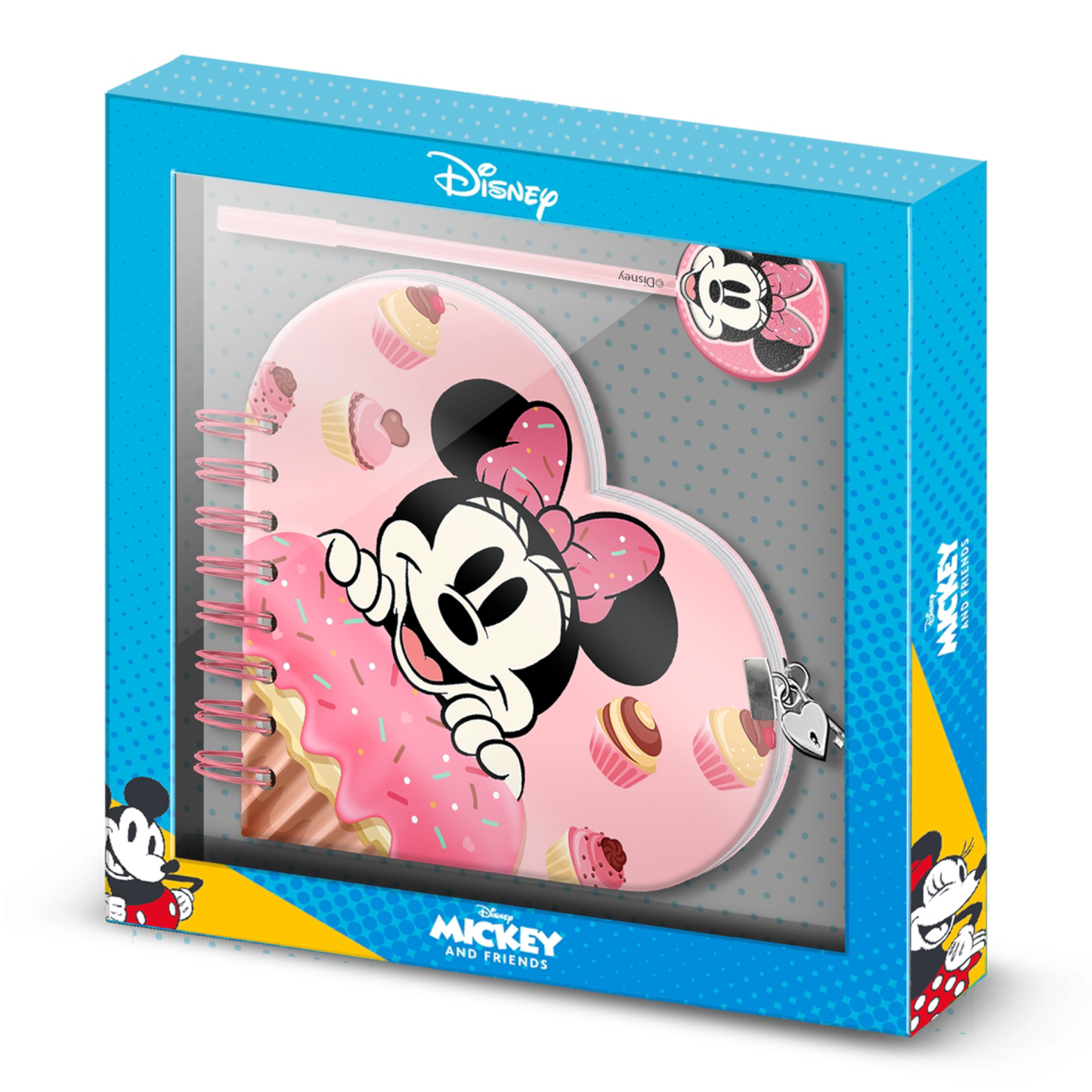 Coffret cadeau - Journal + stylo - Fashion Minnie Mouse Muffin - Disney Karactermania J'M T Créa