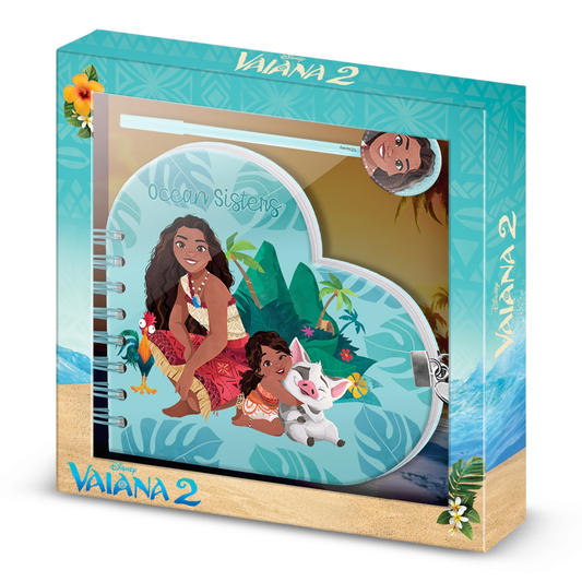 Coffret cadeau - Journal + stylo - Fashion Moana II - Vaiana 2 - Karactermania J'M T Créa