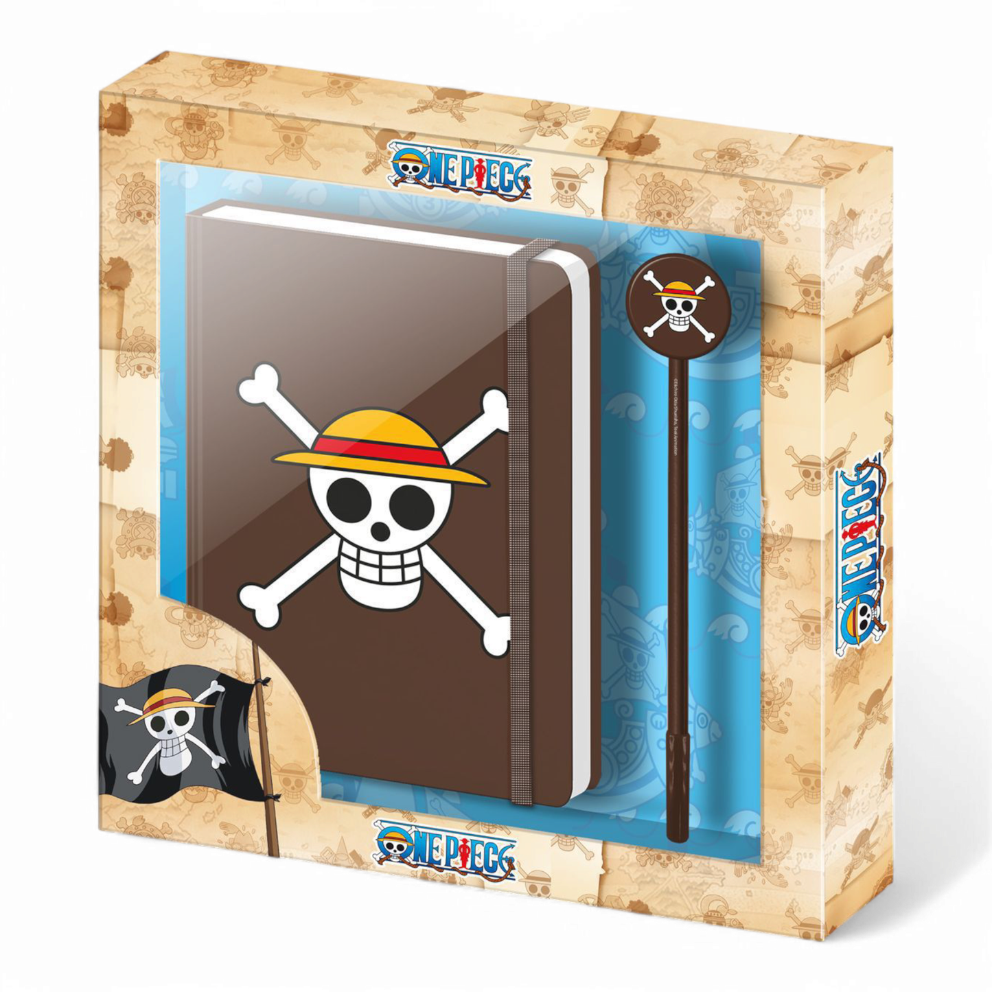 Coffret cadeau - Journal + stylo - Fashion One Piece Skull - One Piece - Karactermania J'M T Créa