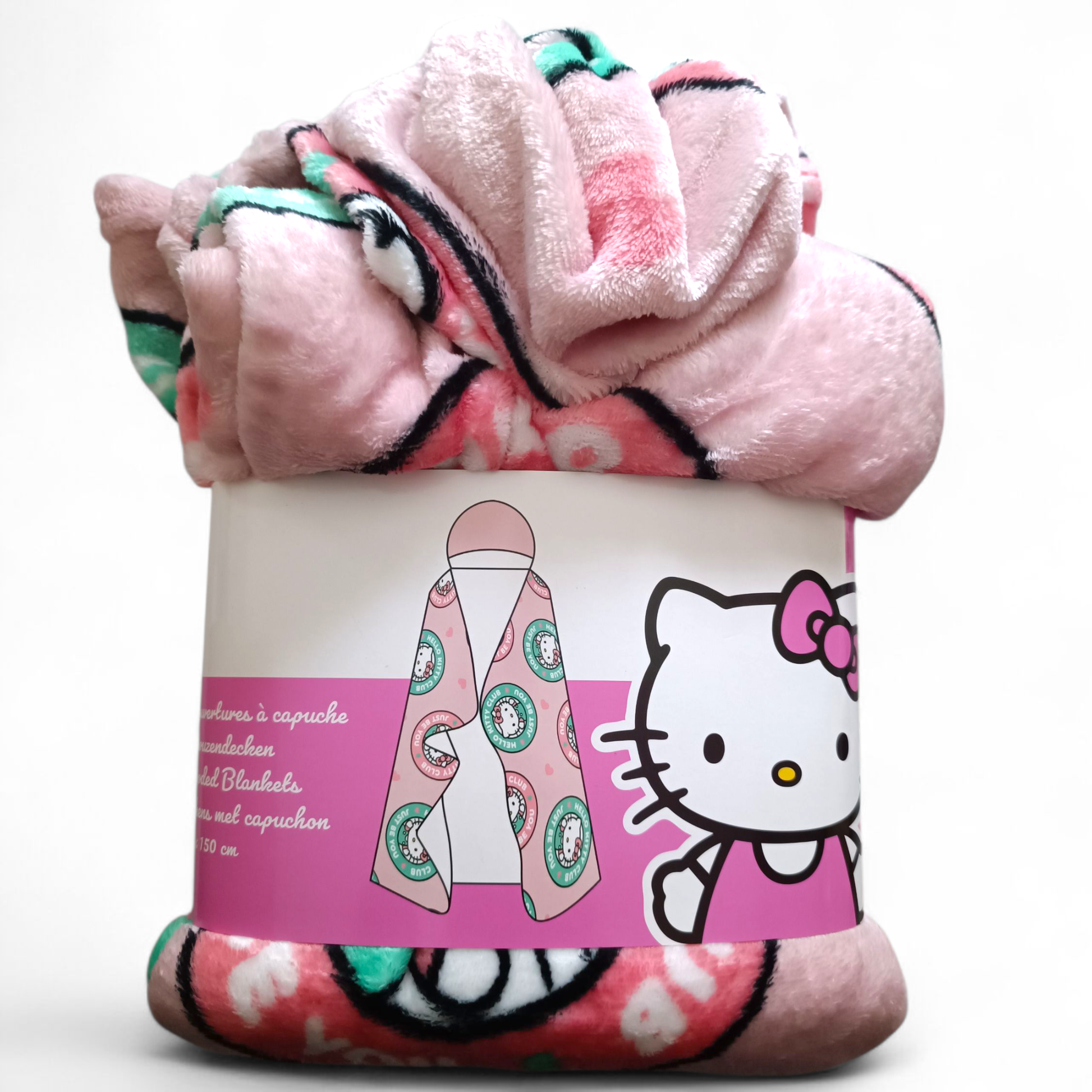 Couverture à capuche - 120x150 cm - Hello Kitty - Sanrio J'M T Crea