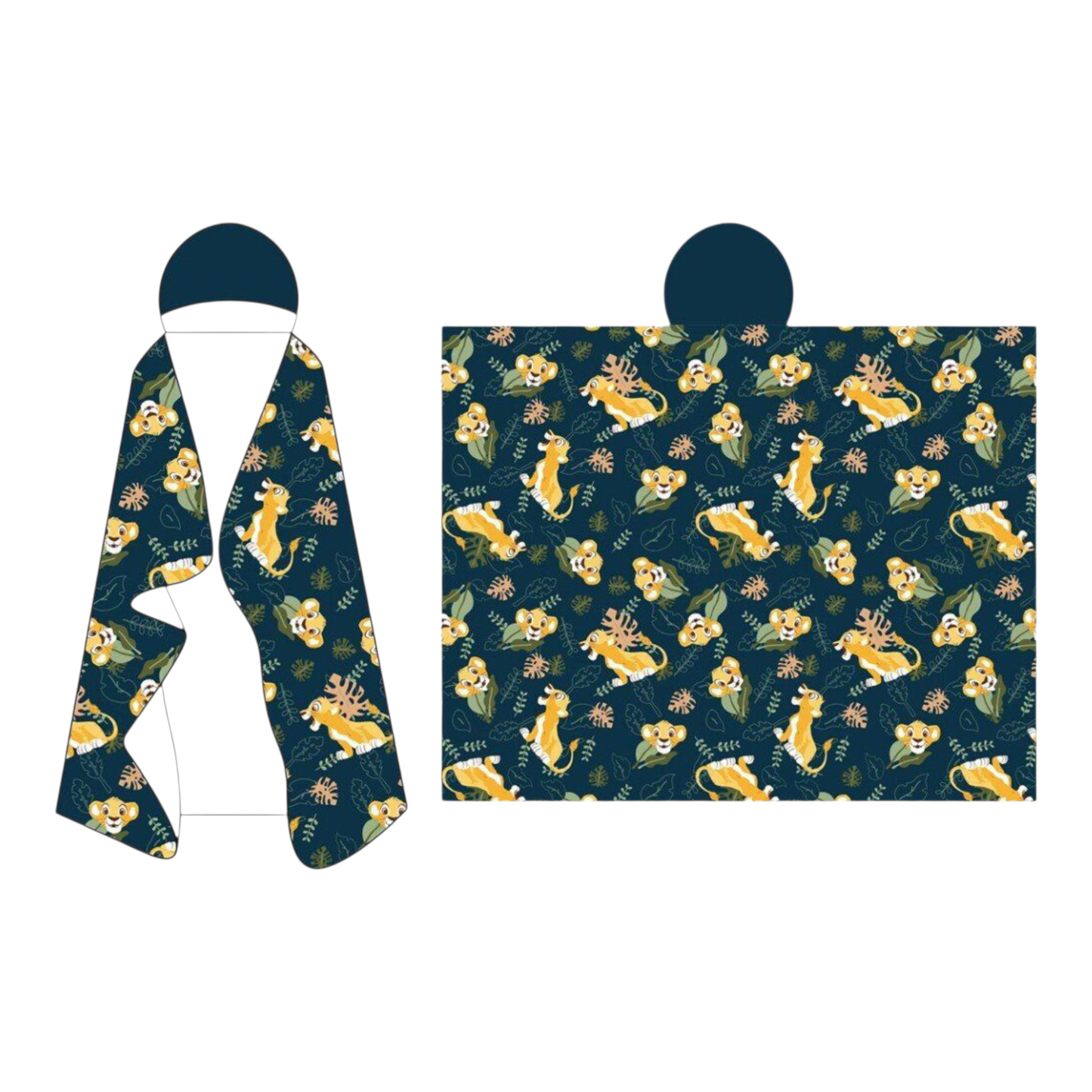 Couverture à capuche - 120x150 cm - Le Roi Lion - Disney J'M T Crea