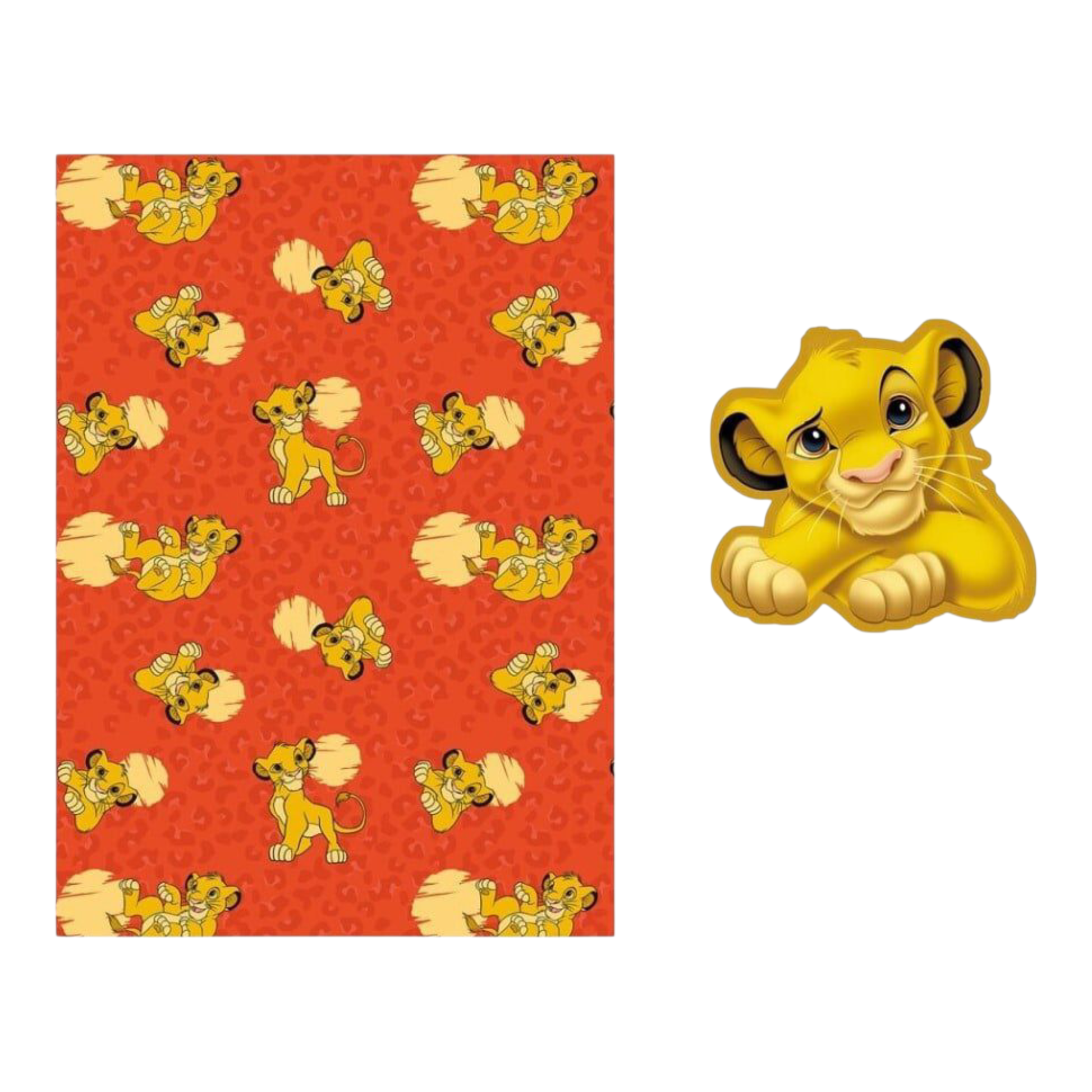 Couverture corail 100x140 cm + Coussin - Simba - Le Roi Lion - Disney J'M T Crea