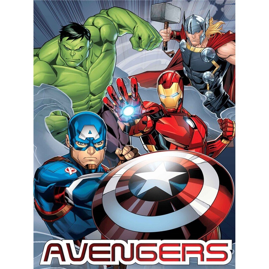 Couverture Flanelle - Plaid 110x150 cm - Avengers - Marvel J'M T Crea
