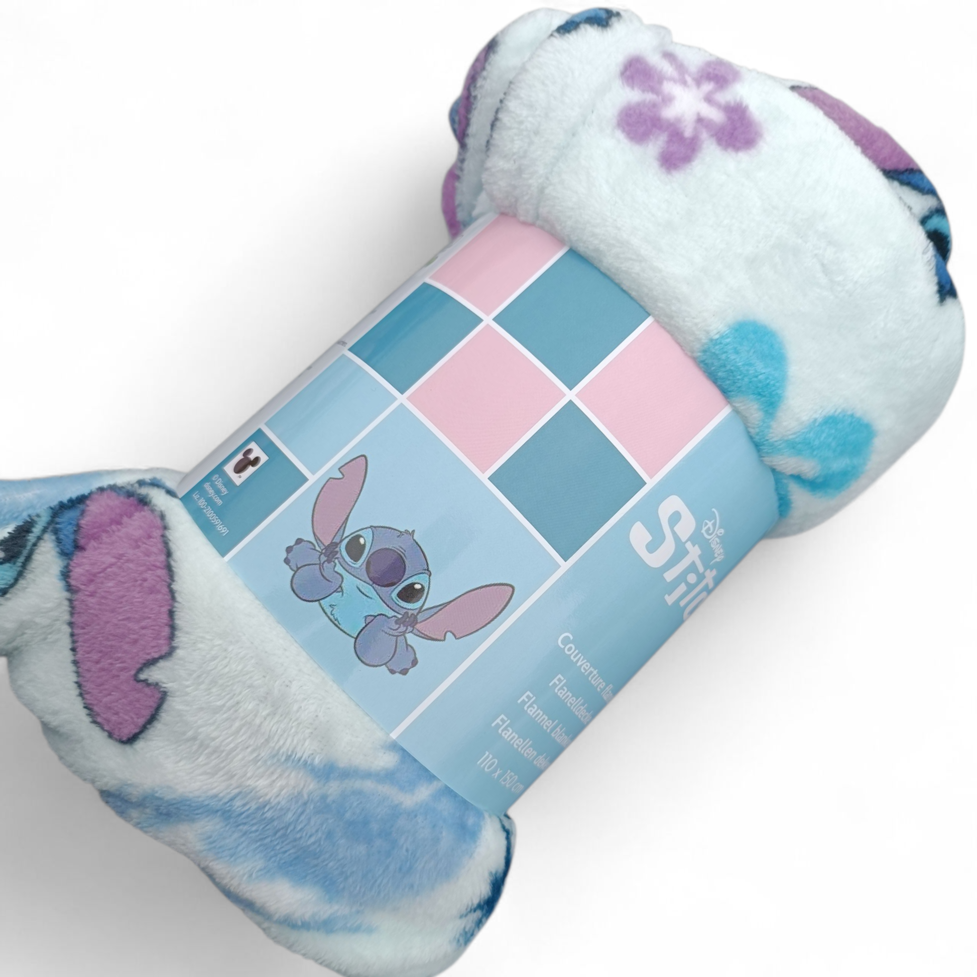 Couverture Flanelle - Plaid 110x150 cm - Lilo et Stitch - Disney J'M T Crea