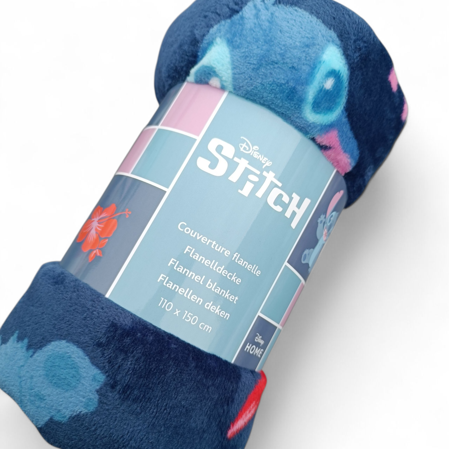 Couverture Flanelle - Plaid 110x150 cm - Stitch Aloha - Disney J'M T Crea