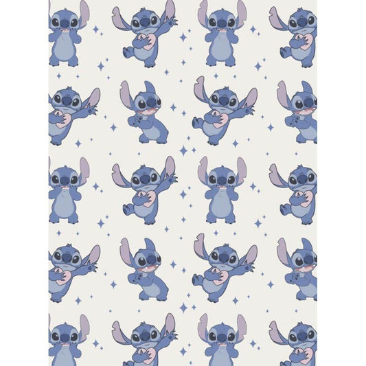 Couverture Flanelle - Plaid 110x150 cm - Stitch - Disney J'M T Créa
