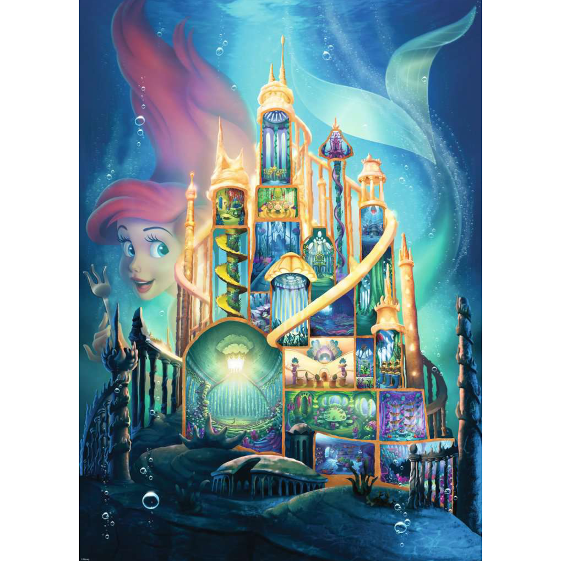 Disney Castle - Ariel - Puzzle 1000pcs - Ravensburger J'M T Créa
