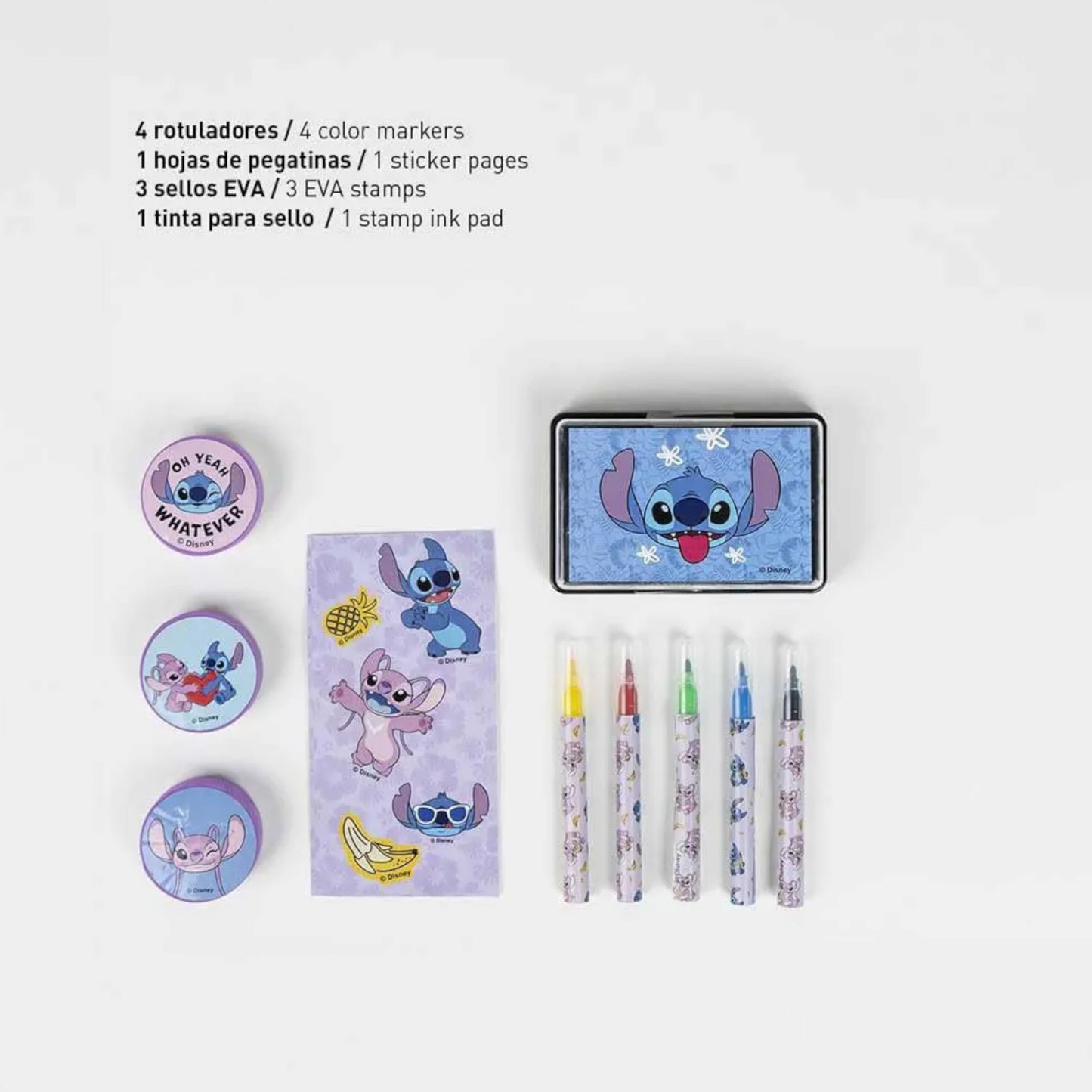 Ensemble de papeterie + mallette - Stitch - Disney - Cerdá Life's Little Moments J'M T Créa