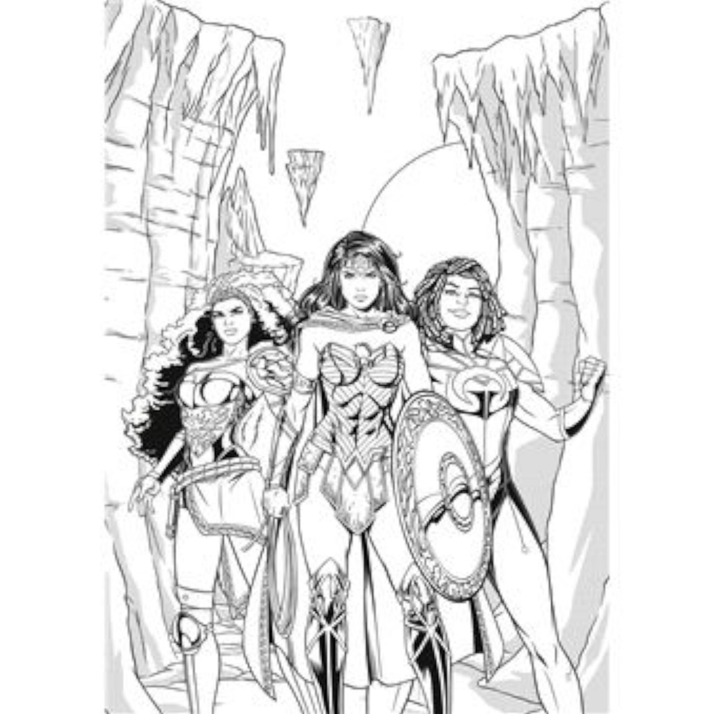 Grand bloc de coloriages DC Comics - Super-Héroïnes - Coloriages Art Thérapie - Hachette Heroes J'M T Créa