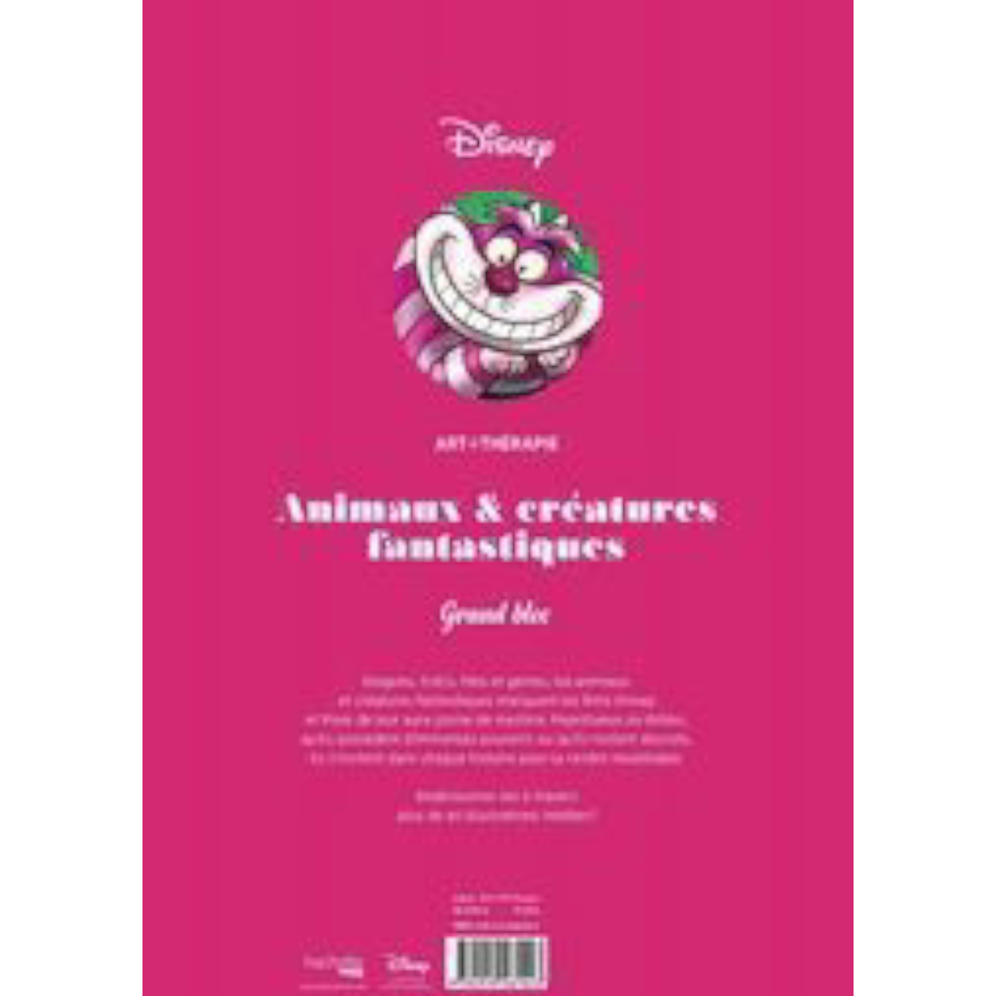 Grand bloc de coloriages Disney - Animaux et créatures fantastiques - Coloriages Art Thérapie - Hachette Heroes J'M T Créa