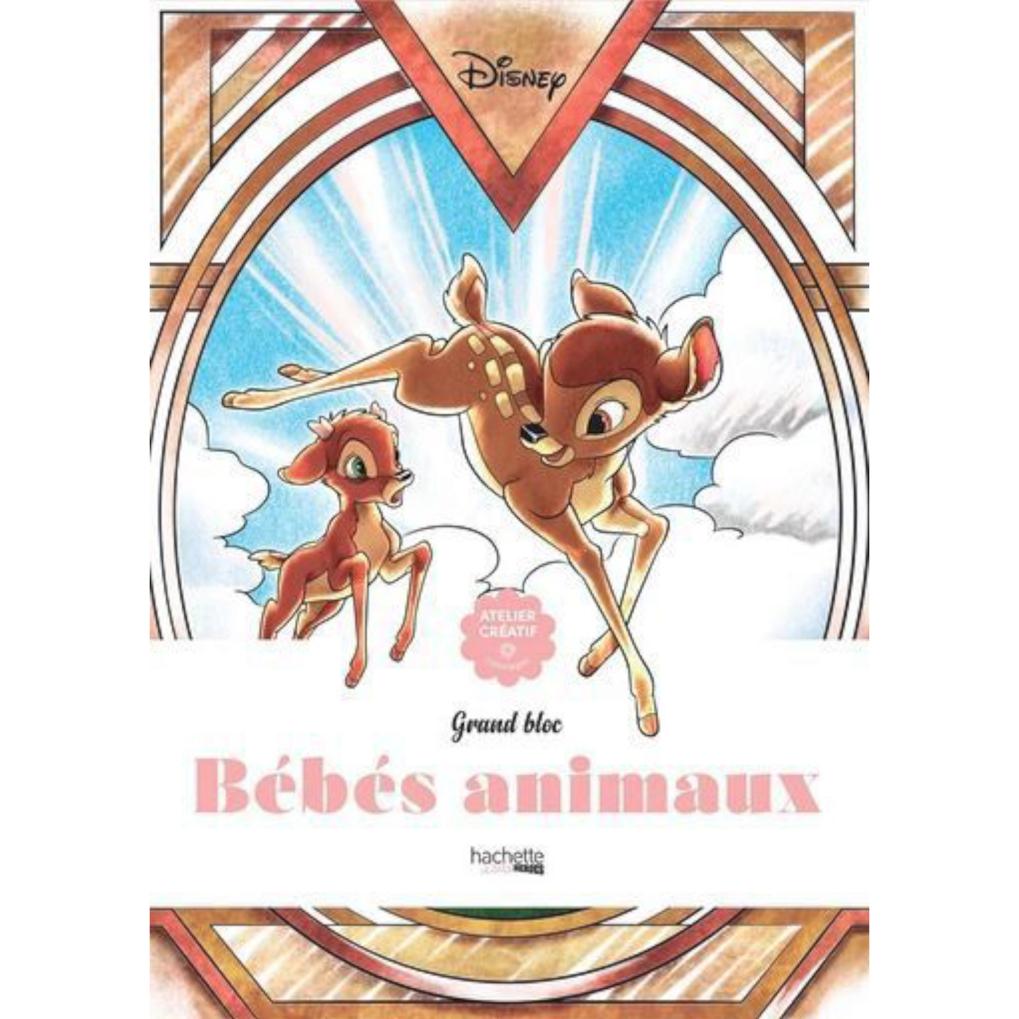 Grand bloc de coloriages Disney - Bébés animaux Tome 2 - Coloriages Art Thérapie - Hachette Heroes J'M T Créa