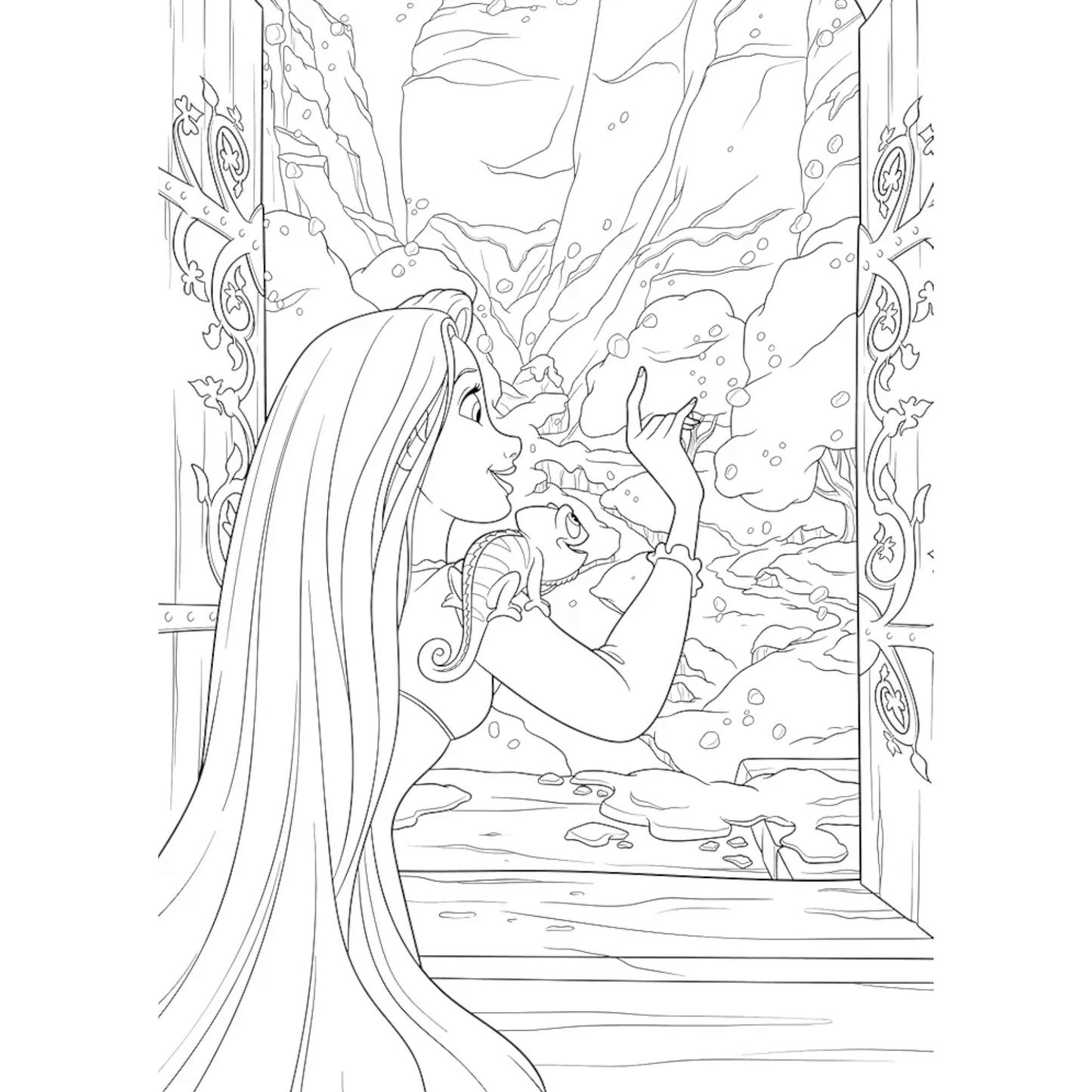 Grand bloc de coloriages Disney - Magie de l'hiver - Coloriages Art Thérapie - Hachette Heroes J'M T Créa