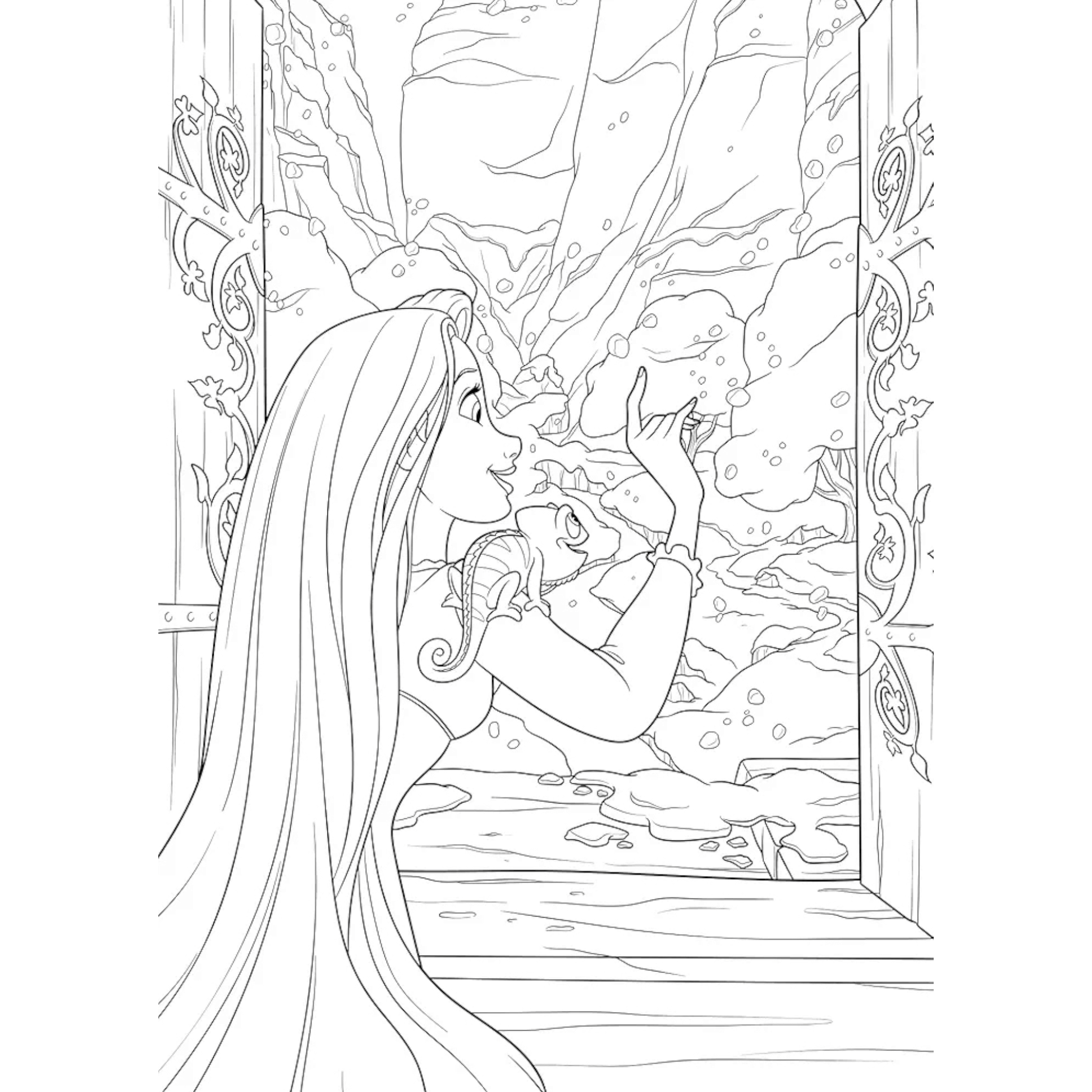 Grand bloc de coloriages Disney - Magie de l'hiver - Coloriages Art Thérapie - Hachette Heroes J'M T Créa