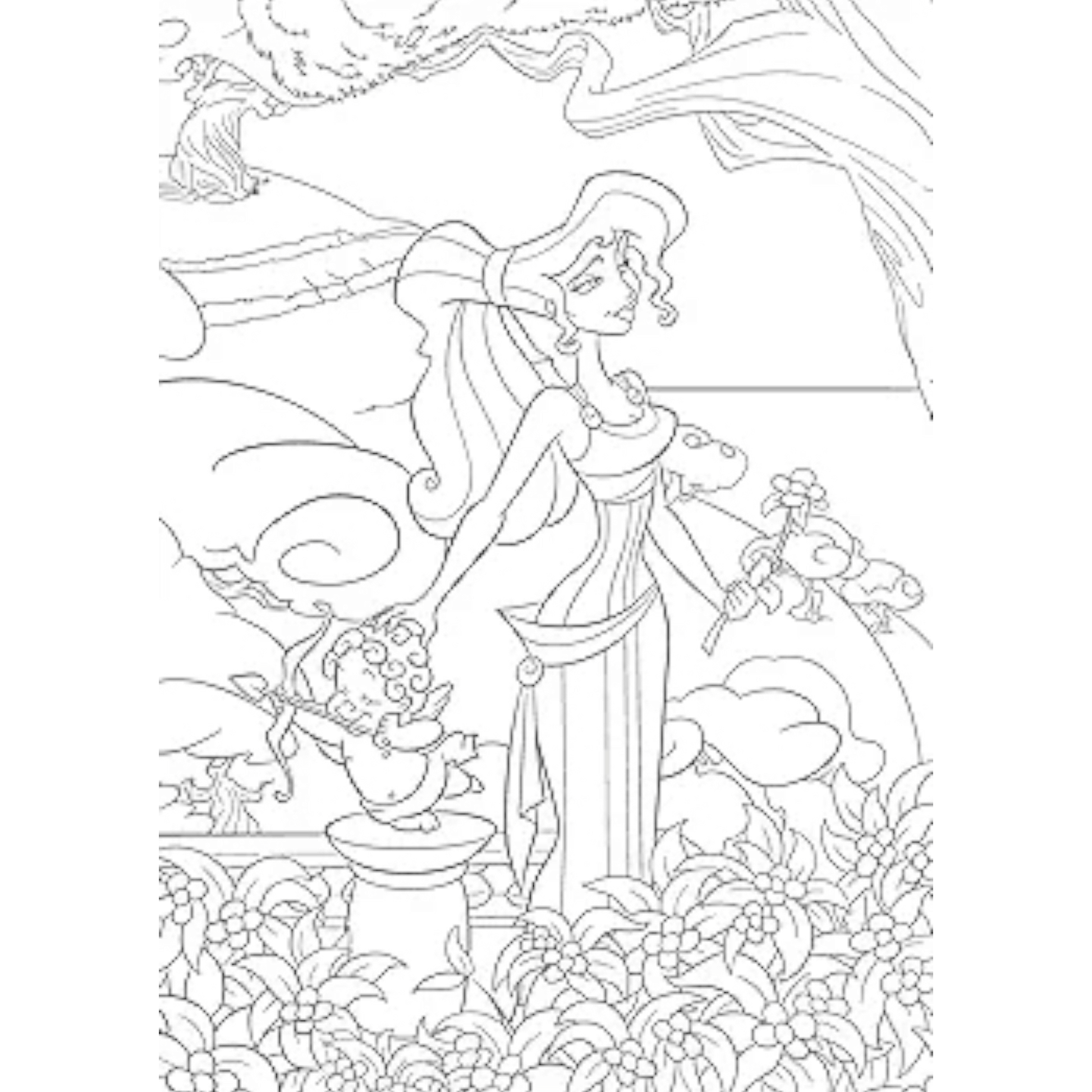 Grand bloc de coloriages Disney - Printemps - Coloriages Art Thérapie - Hachette Heroes J'M T Créa