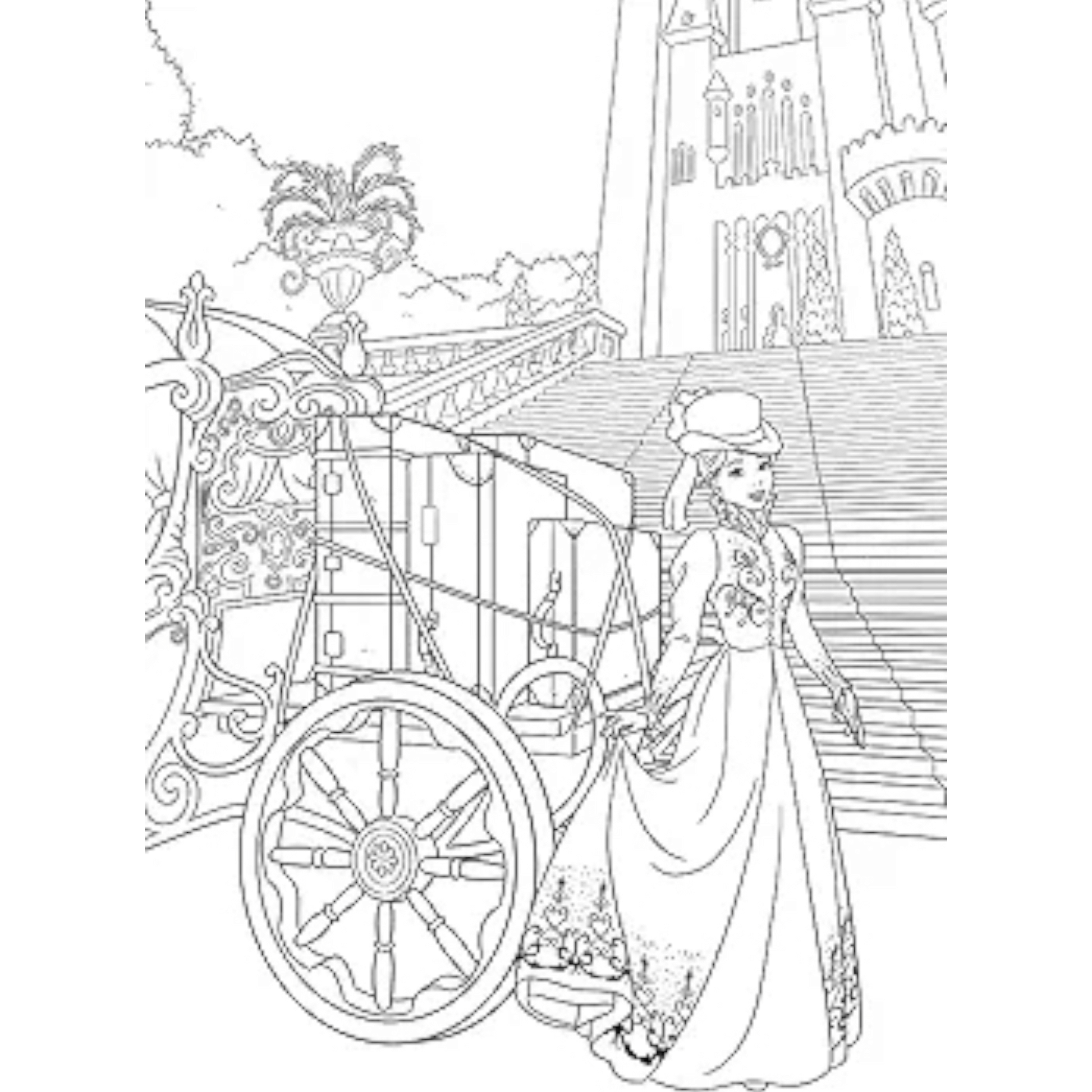 Grand bloc de coloriages Disney - Robes et costumes - La mode des princesses - Coloriages Art Thérapie - Hachette Heroes J'M T Créa