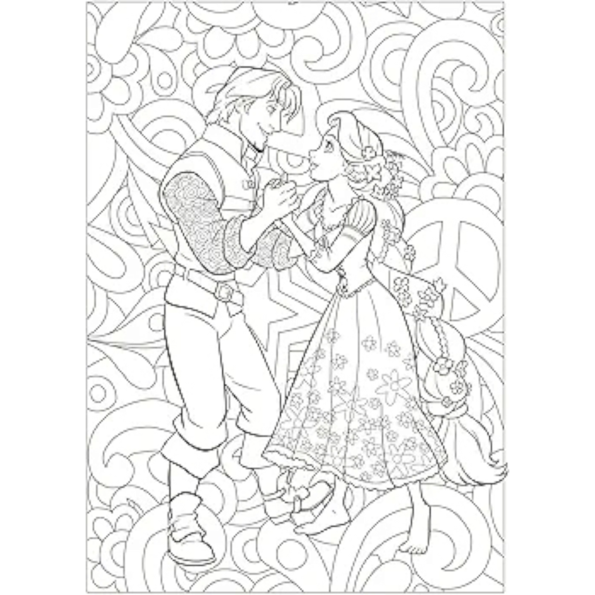 Grand bloc de coloriages Disney - Summer Of Love - Coloriages Art Thérapie - Hachette Heroes J'M T Créa