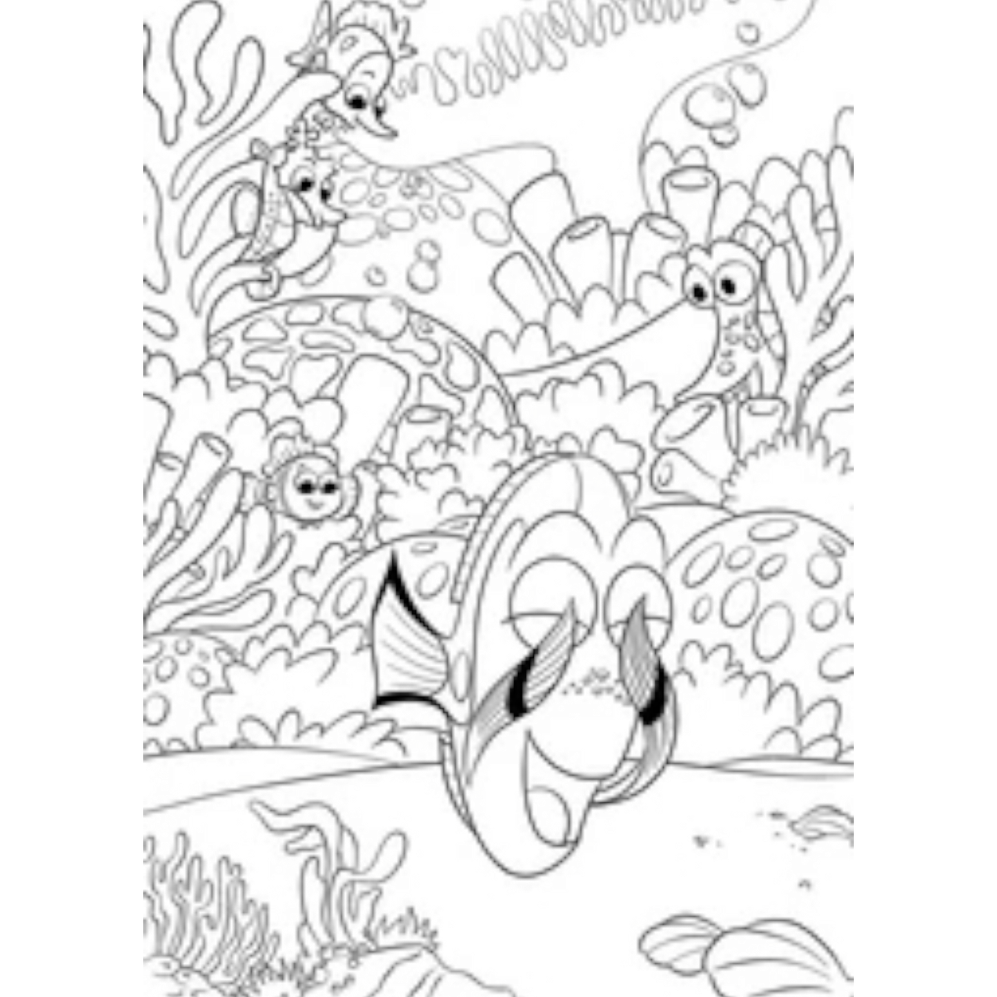 Grand bloc de coloriages mystères Disney - Mers et Océans - Coloriages Art Thérapie - Hachette Heroes J'M T Créa