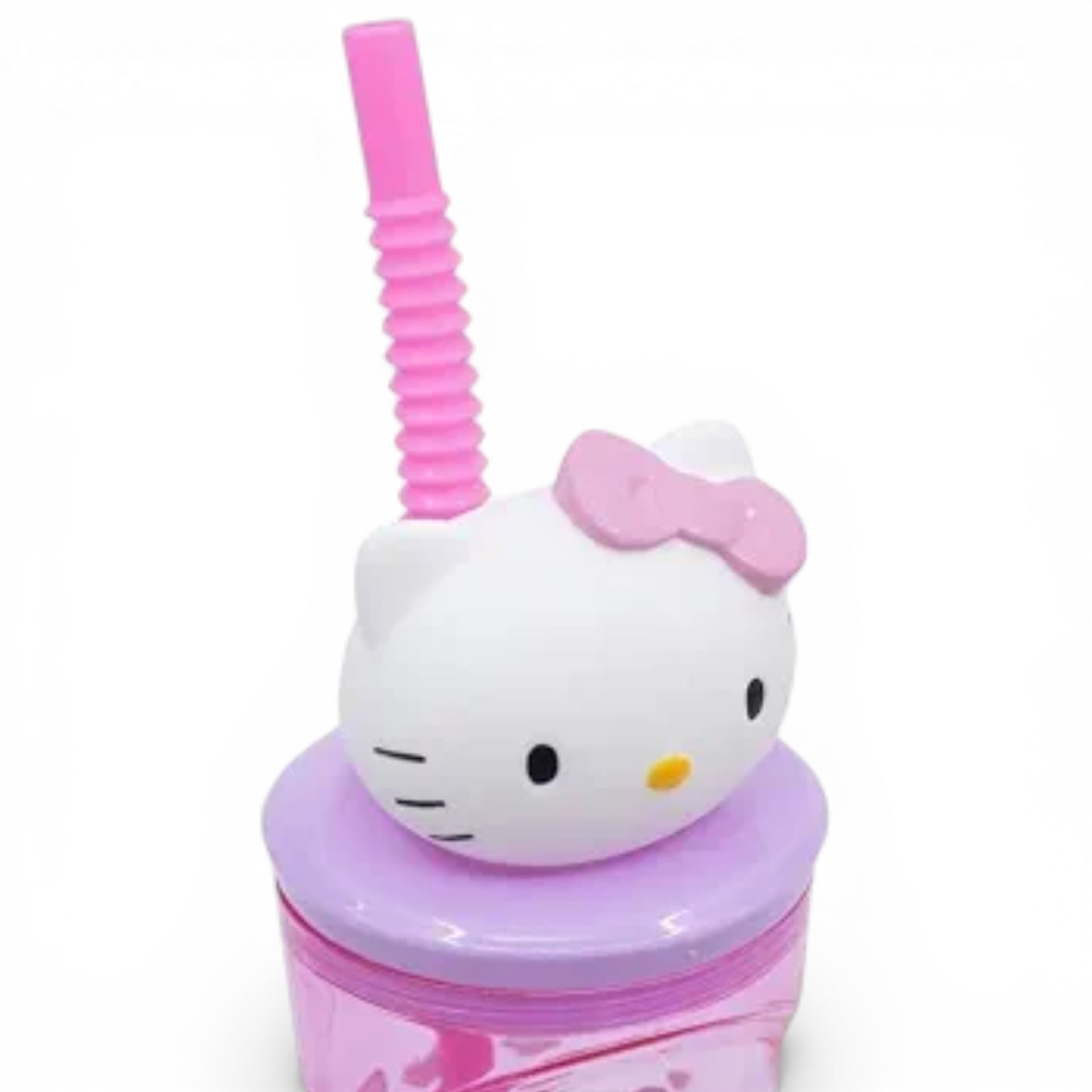 HELLO KITTY - Verre 3D avec paille - Stor J'M T Créa