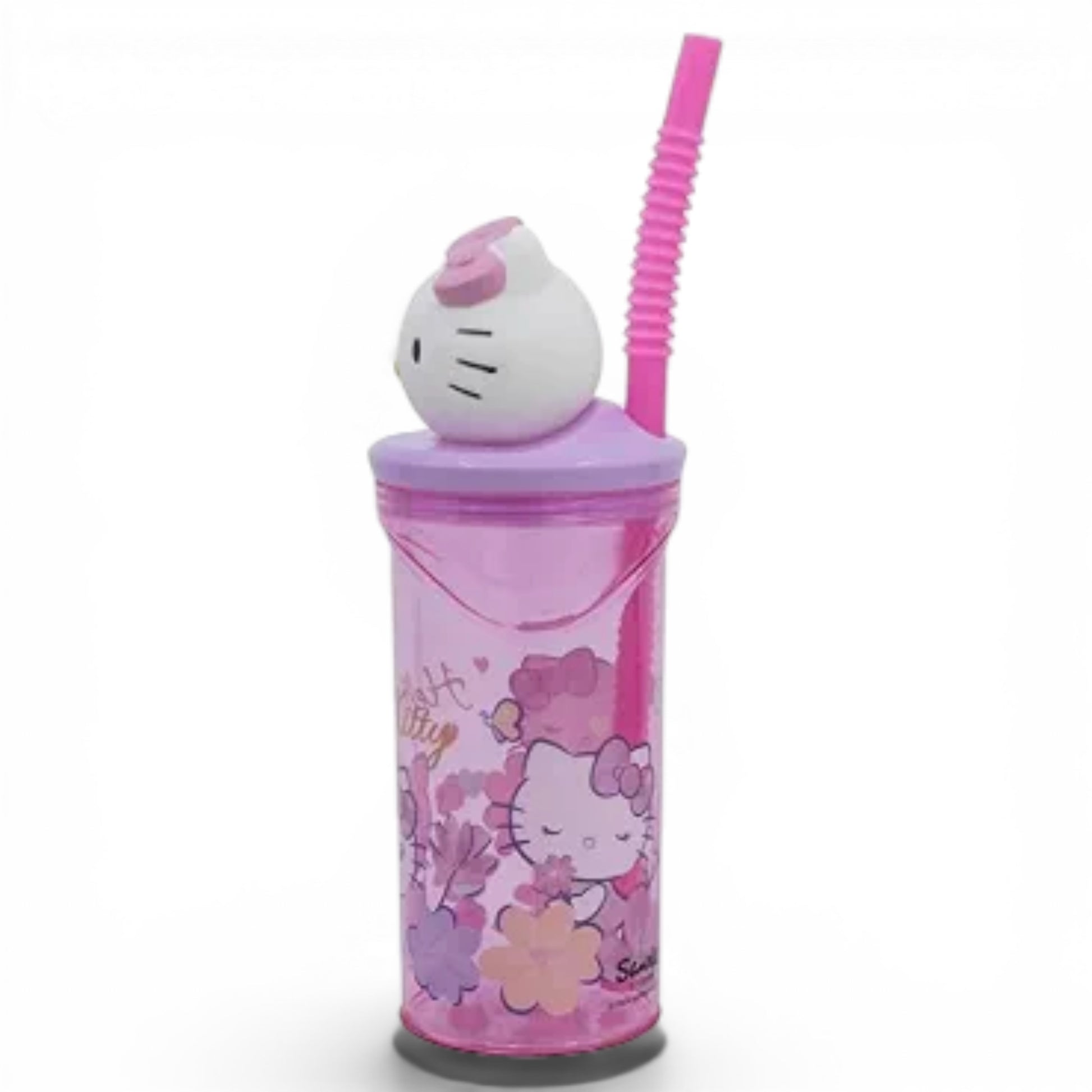 HELLO KITTY - Verre 3D avec paille - Stor J'M T Créa