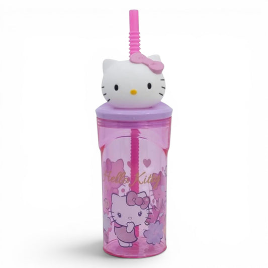 HELLO KITTY - Verre 3D avec paille - Stor J'M T Créa