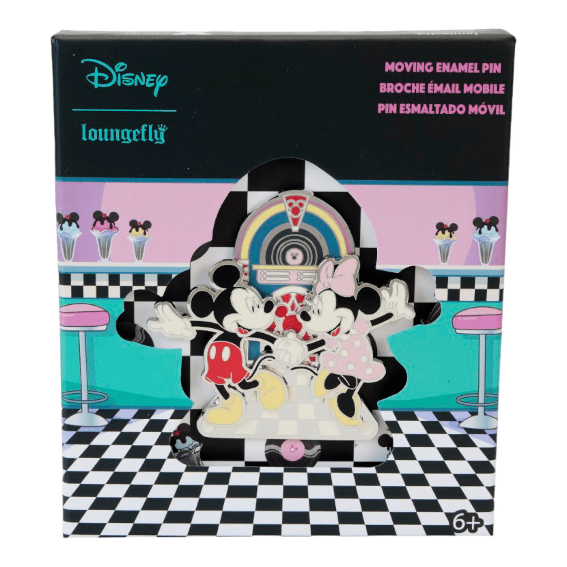 J'M T Créa Pin's de collection - Collector Box Pin - Minnie And Mickey Date Night Juke Box - Disney - Loungefly