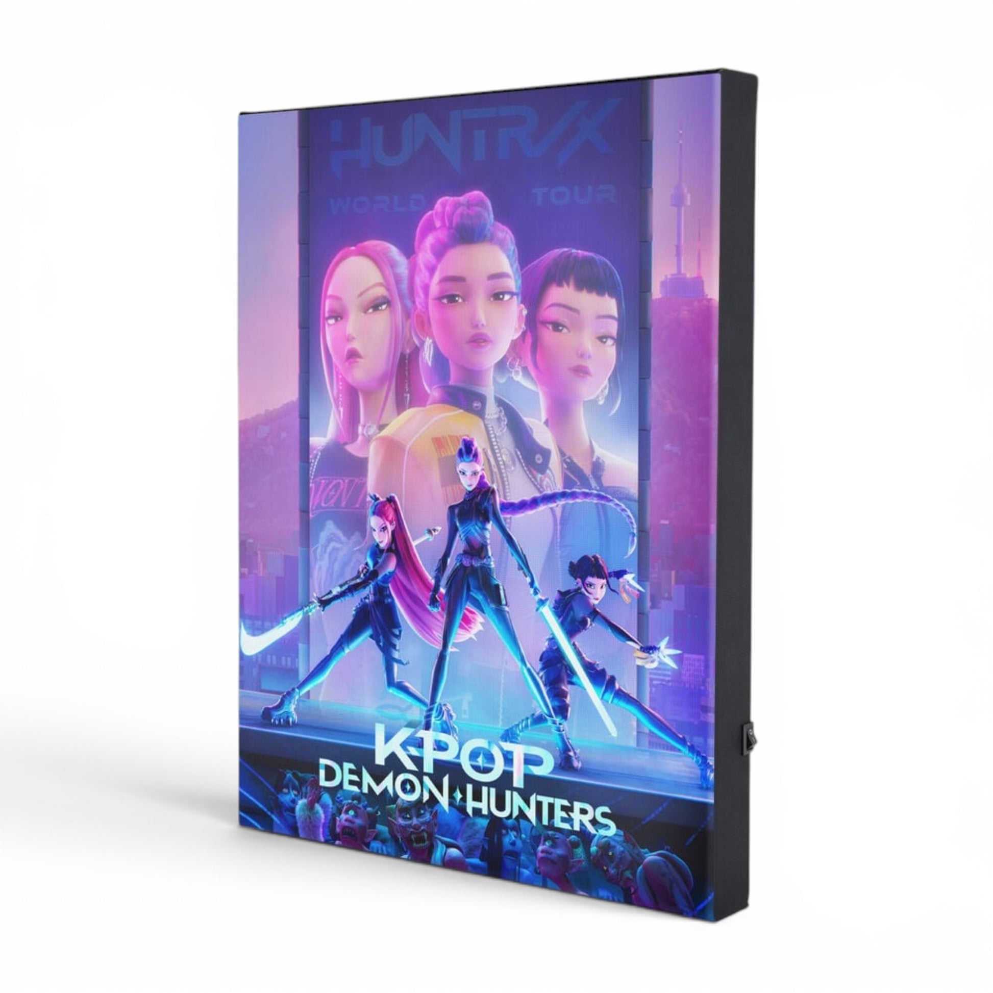 K-POP DEMON HUNTERS - Canva Lumineux 40x30 cm J'M T Créa
