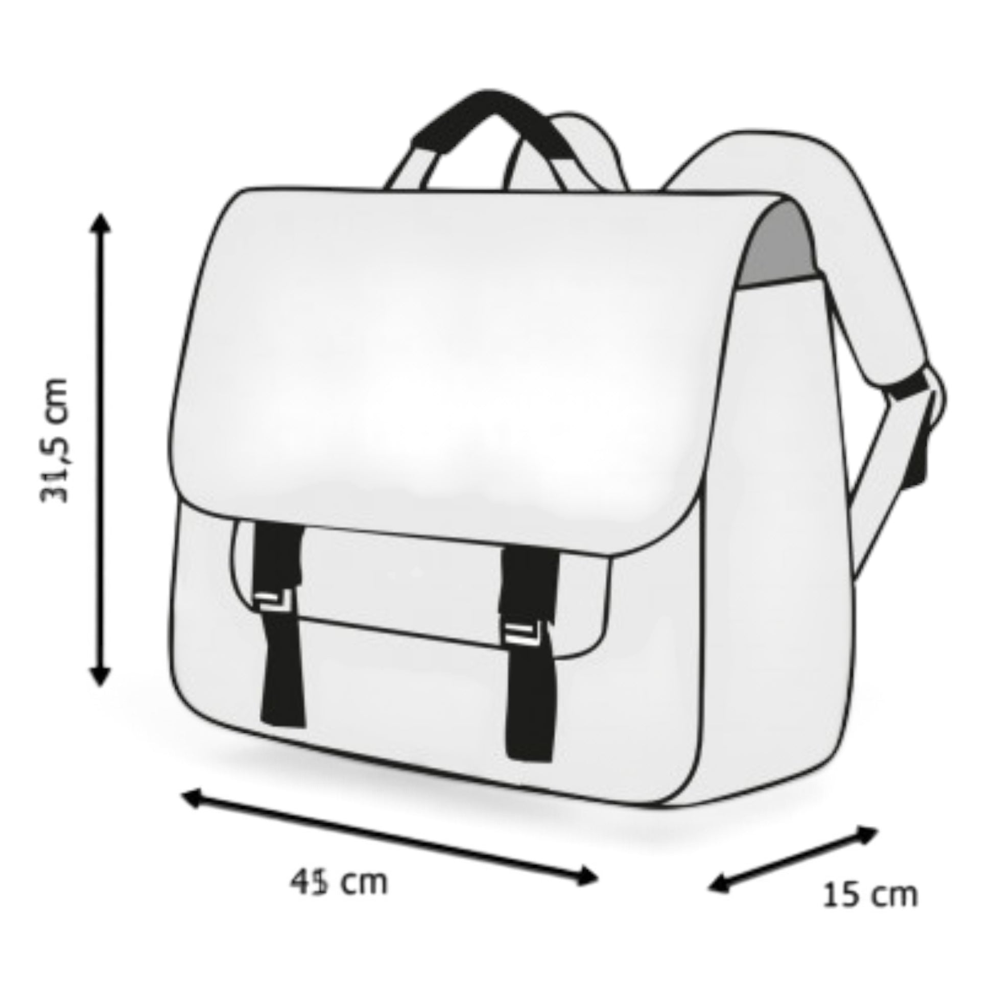 K-POP DEMON HUNTERS - Cartable Huntrix double compartiments 41 cm J'M T Créa