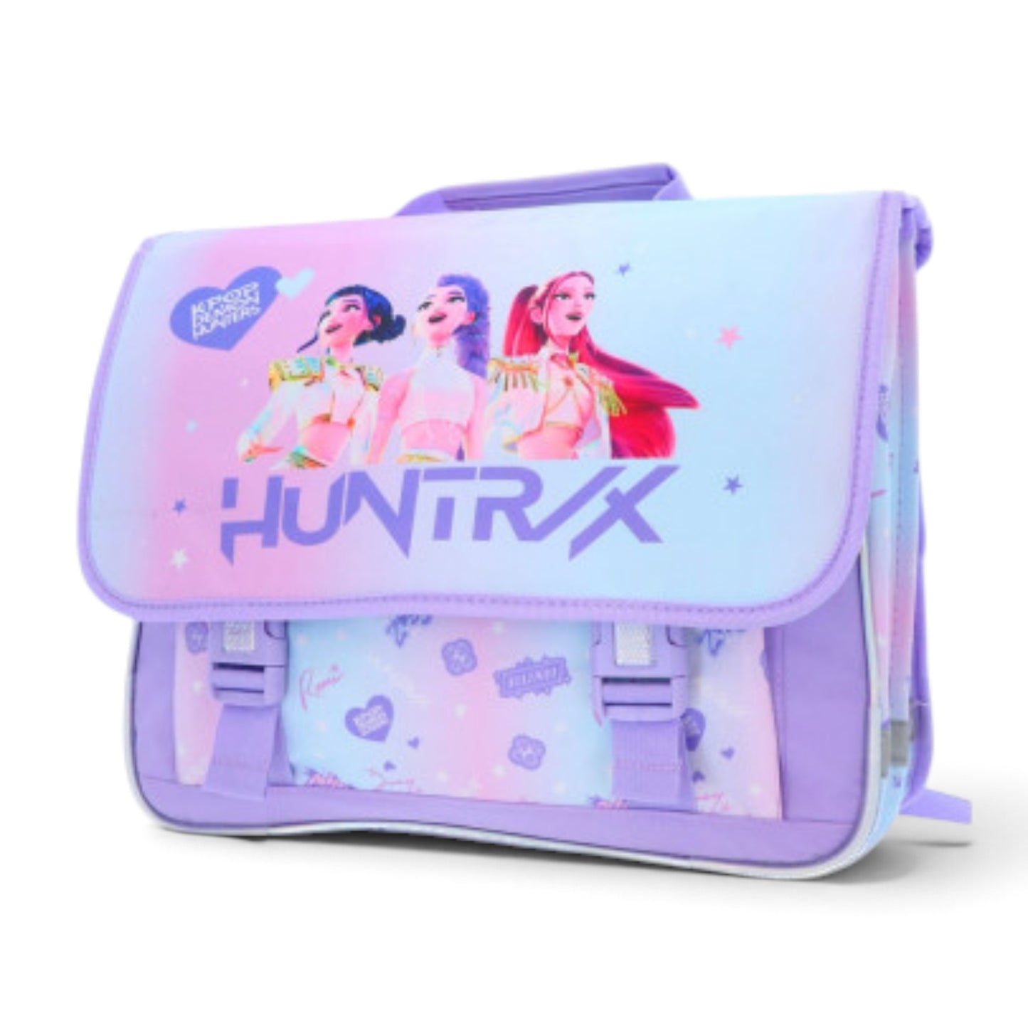 K-POP DEMON HUNTERS - Cartable Huntrix double compartiments 41 cm J'M T Créa