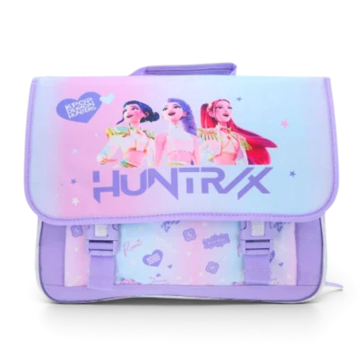 K-POP DEMON HUNTERS - Cartable Huntrix double compartiments 41 cm J'M T Créa