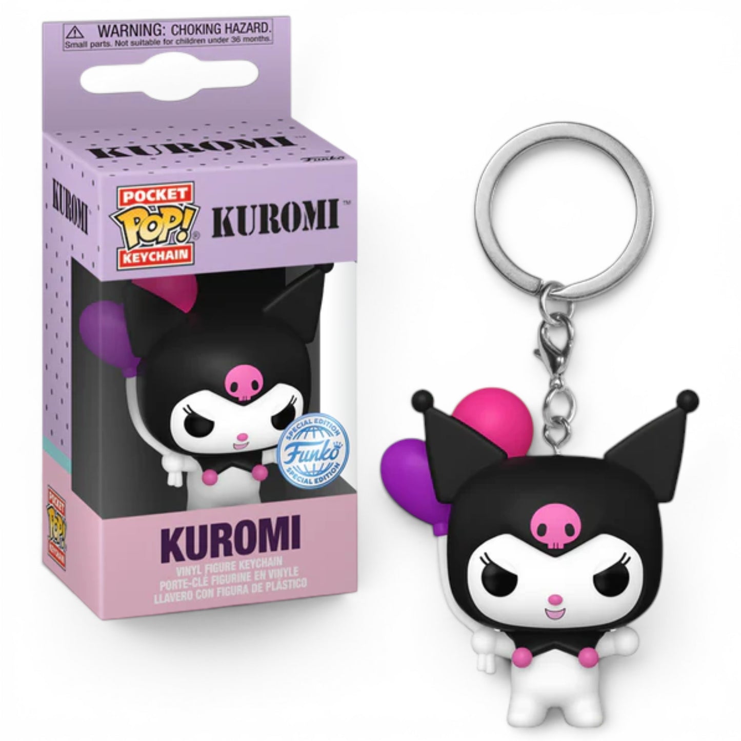 KUROMI - Pocket Pop Keychain - Kuromi avec ballon - Funko J'M T Créa