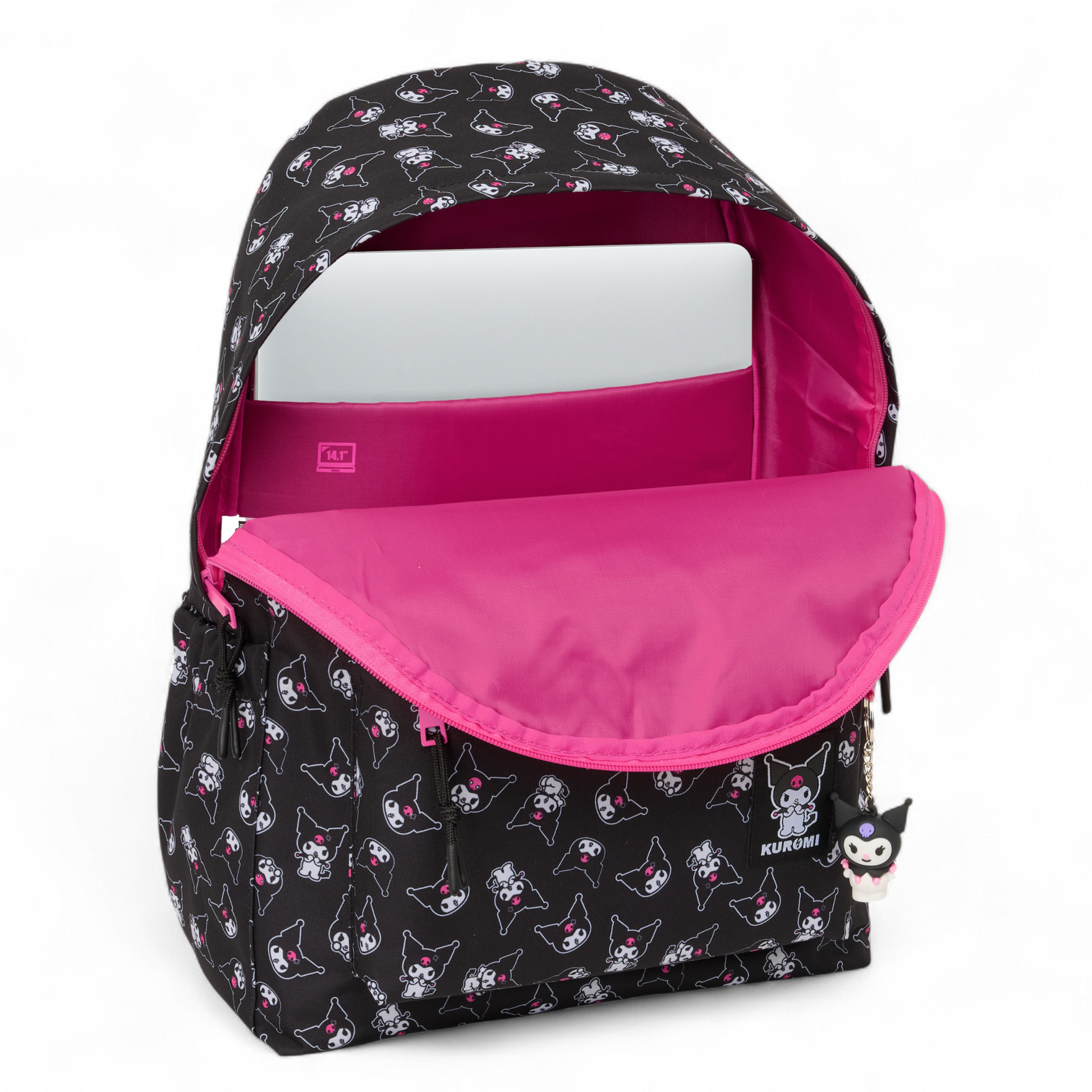 Kuromi - Sac à dos pour ordinateur portable 14" - 43x31x13cm - Safta J'M T Créa