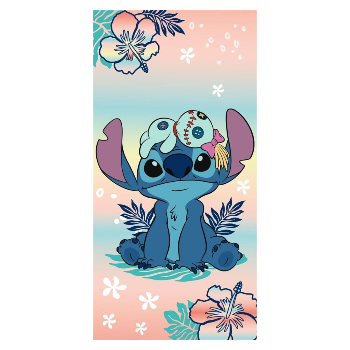 LILO & STITCH - Scrump et Stitch - Serviette de plage - 70x140cm - AyMax J'M T Créa