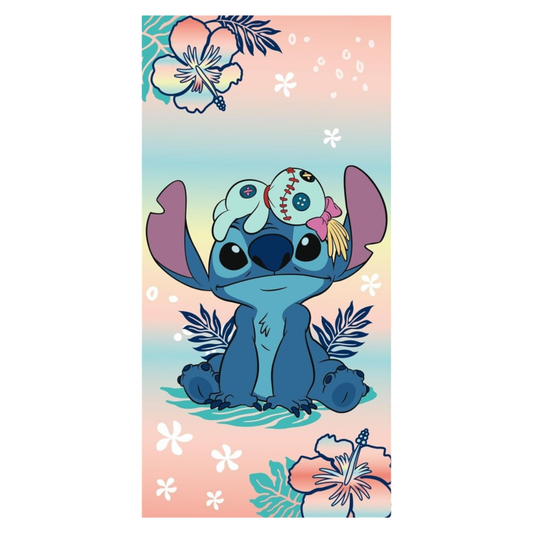 LILO & STITCH - Scrump et Stitch - Serviette de plage - 70x140cm - AyMax J'M T Créa