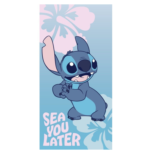 LILO & STITCH - See you later - Serviette de plage - 70x140cm - AyMax J'M T Créa