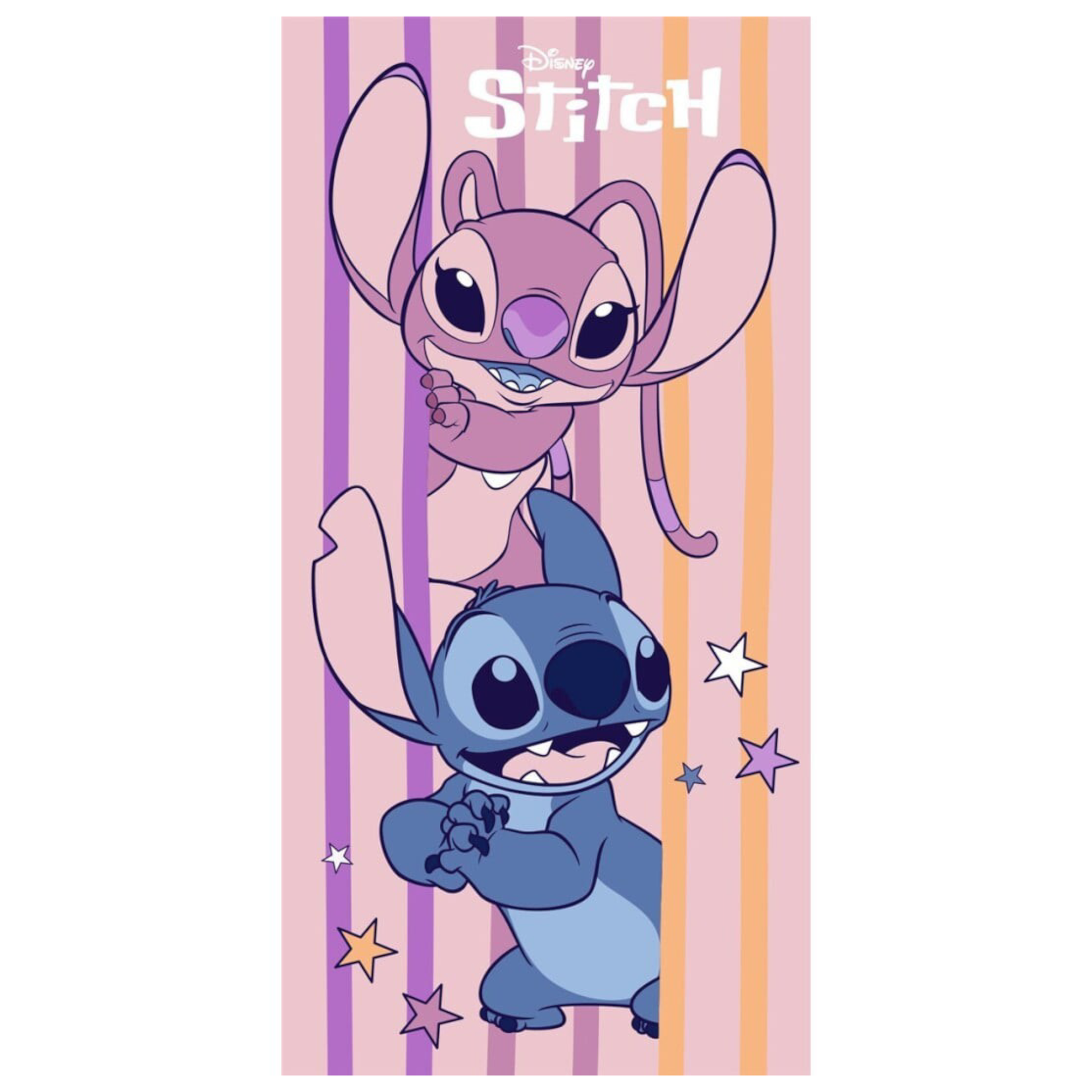 LILO & STITCH - Stitch & Angel - Serviette de plage - 70x140cm - AyMax J'M T Créa