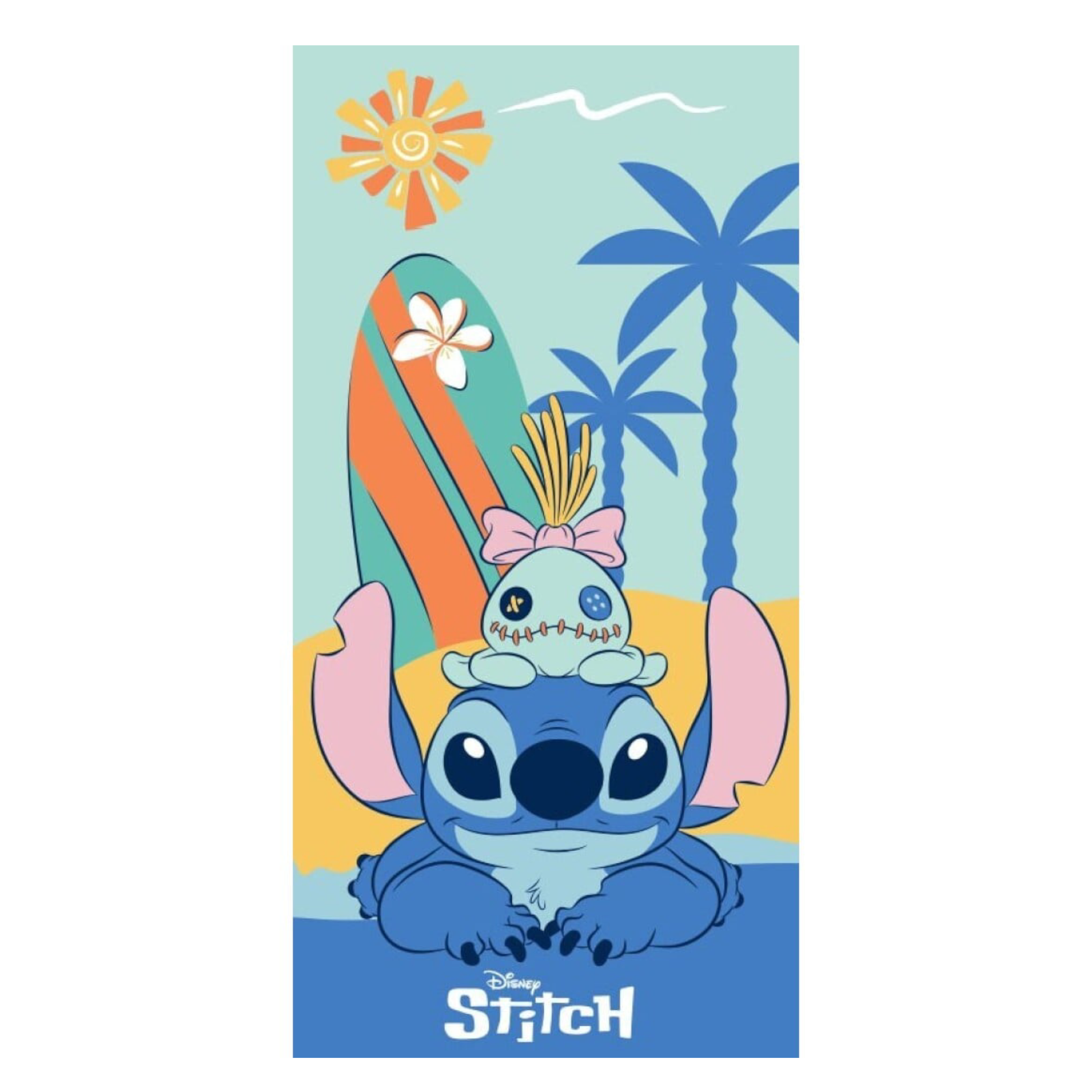 LILO & STITCH - Stitch & Scrump - Serviette de plage - 70x140cm - AyMax J'M T Créa