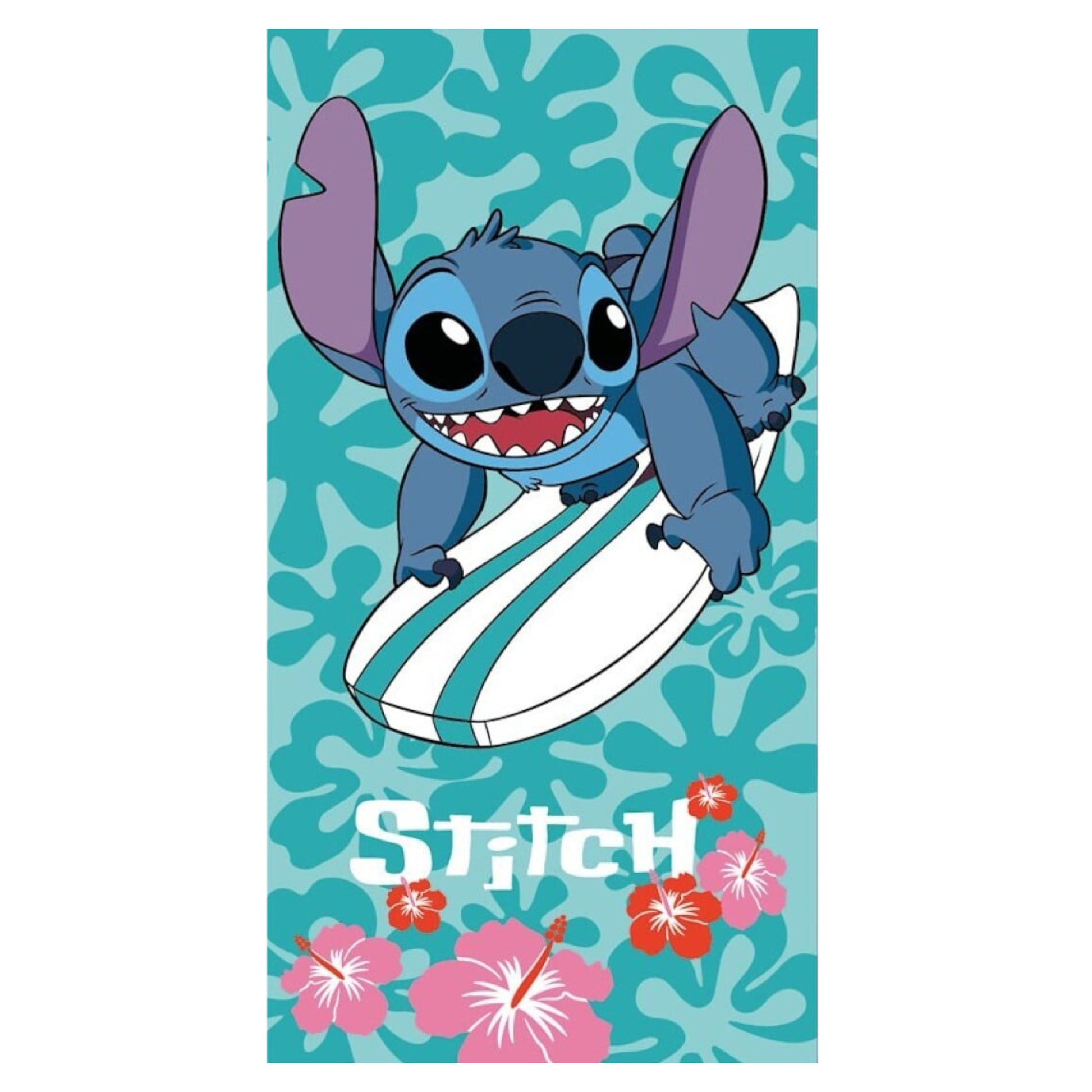 LILO & STITCH - Stitch surf - Serviette de plage - 70x140cm - AyMax J'M T Créa