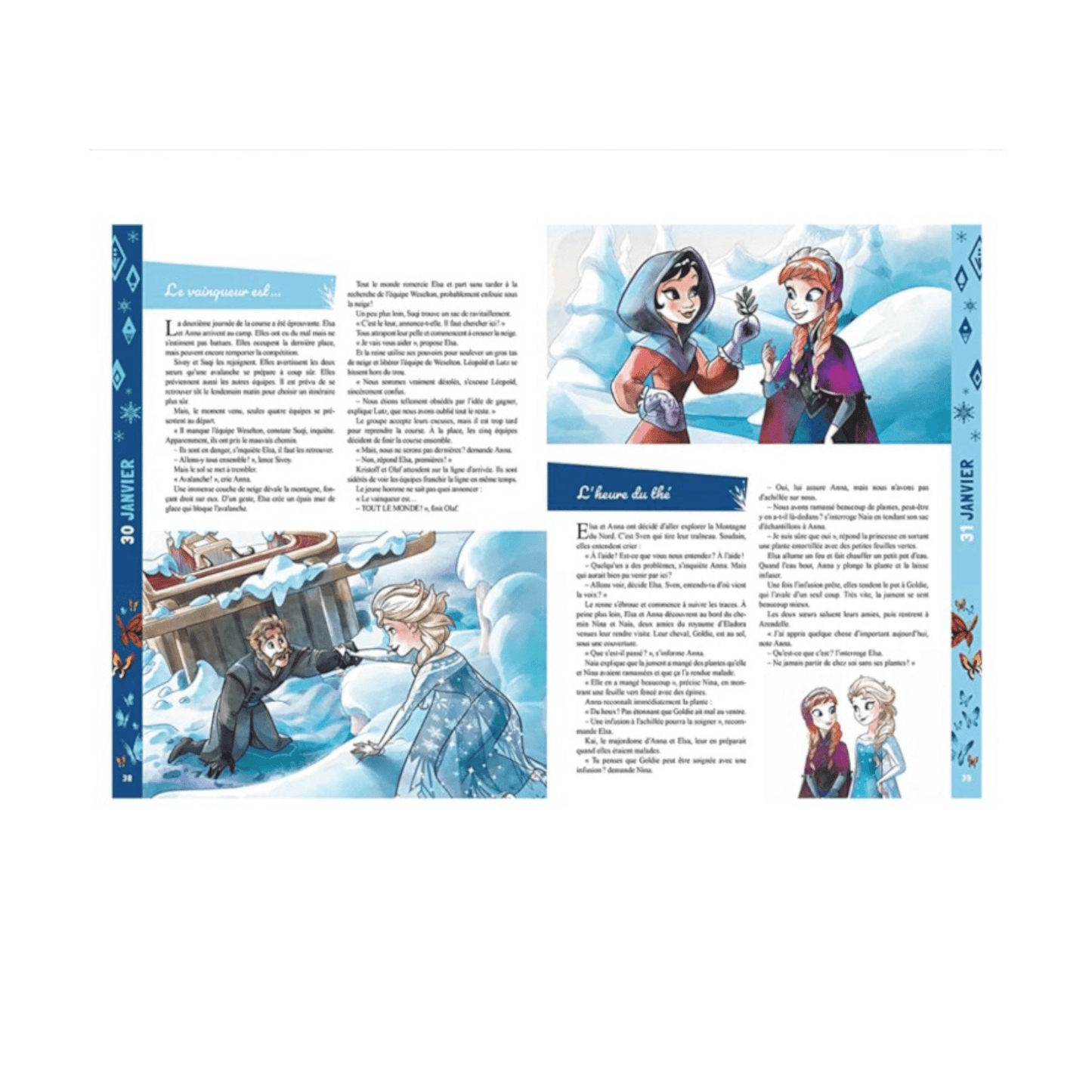 Livre - 365 Histoires pour le soir - La reine des neiges - d'Arendelle à Ahtohallan - Disney - Hachette Jeunesse J'M T Créa