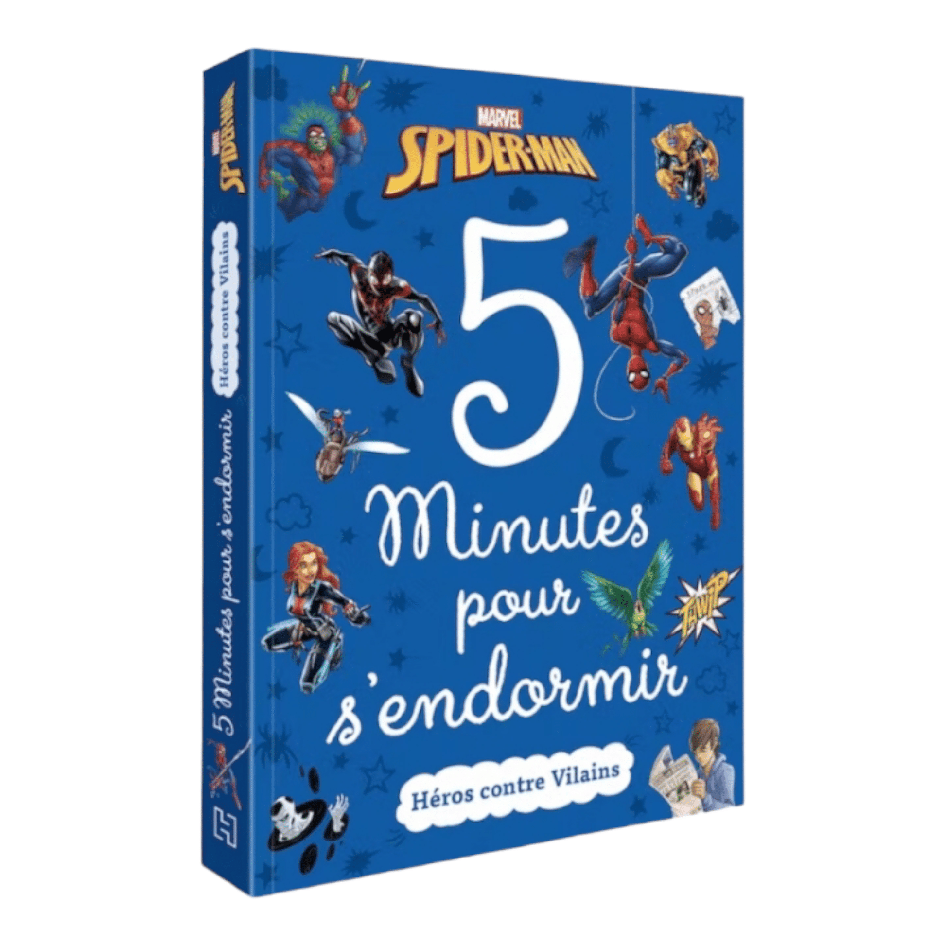 Livre - 5 minutes pour s'endormir - Héros contre Vilains - Spider-Man - Marvel - Hachette Jeunesse J'M T Créa