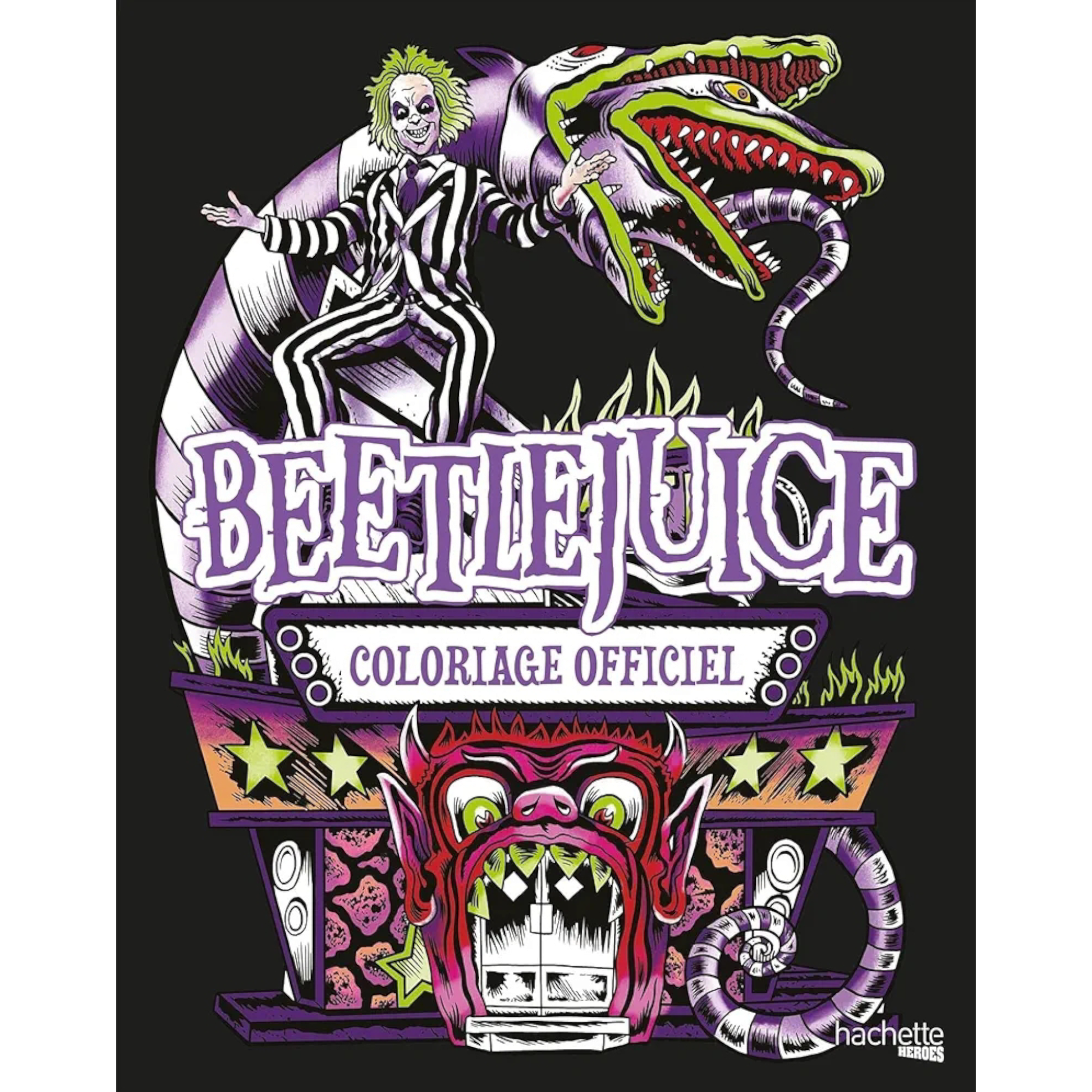 Livre de coloriages Beetlejuice - Coloriages Art Thérapie - Hachette Heroes J'M T Créa