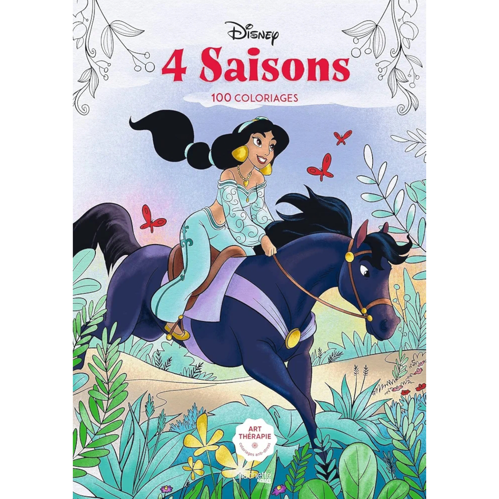 Livre de coloriages Disney - 4 Saisons - 100 coloriages - Coloriages Art Thérapie - Hachette Heroes J'M T Créa