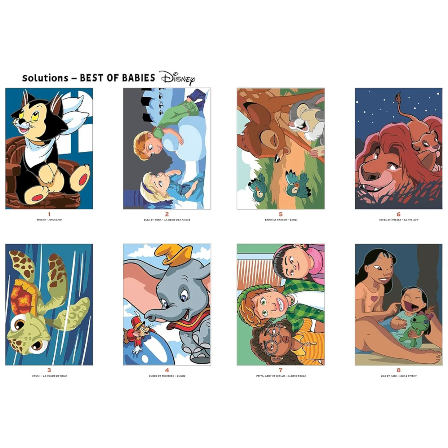 Livre de coloriages mystères Disney - Best Of Babies - Coloriages Art Thérapie - Hachette Heroes J'M T Créa