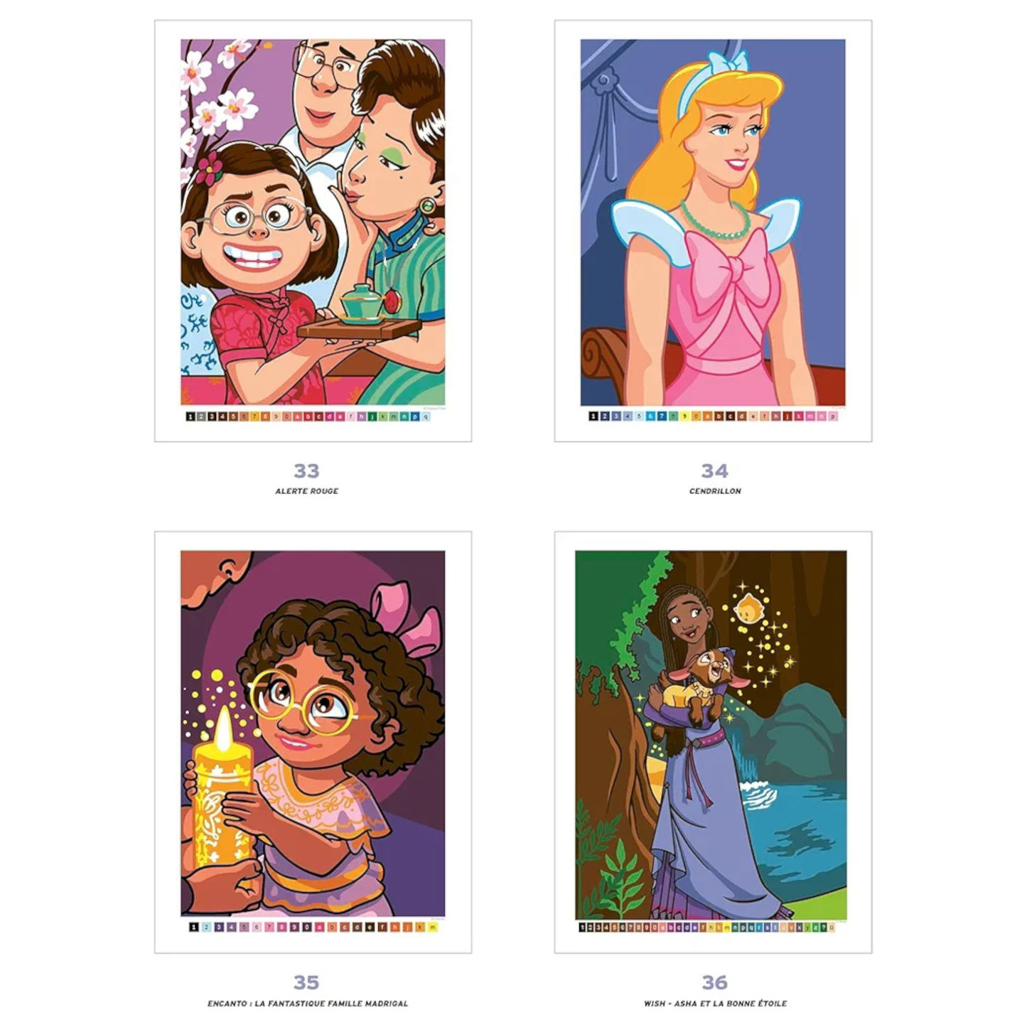 Livre de coloriages mystères Disney - Best Of Héroïnes - Coloriages Art Thérapie - Hachette Heroes J'M T Créa