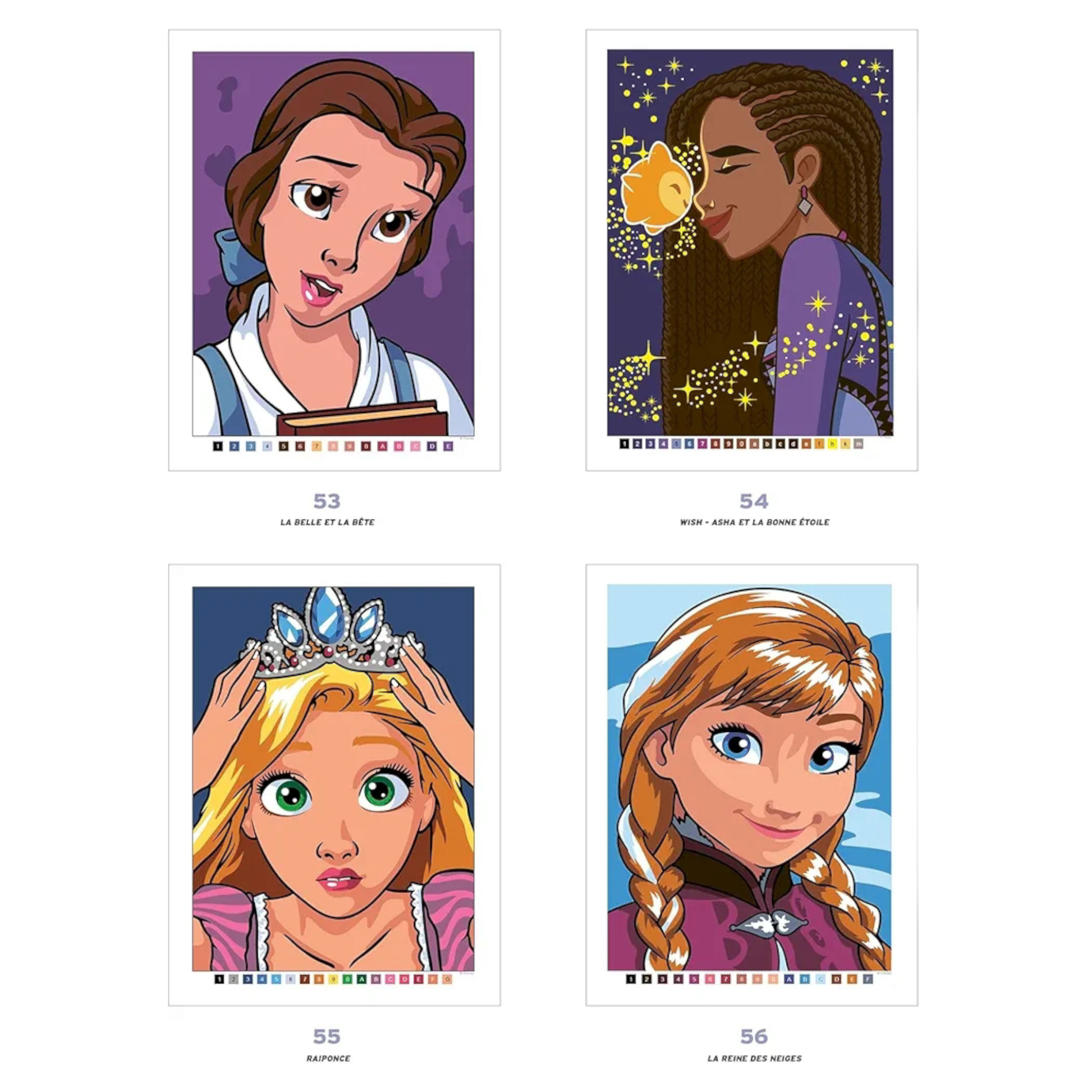 Livre de coloriages mystères Disney - Best Of Héroïnes - Coloriages Art Thérapie - Hachette Heroes J'M T Créa